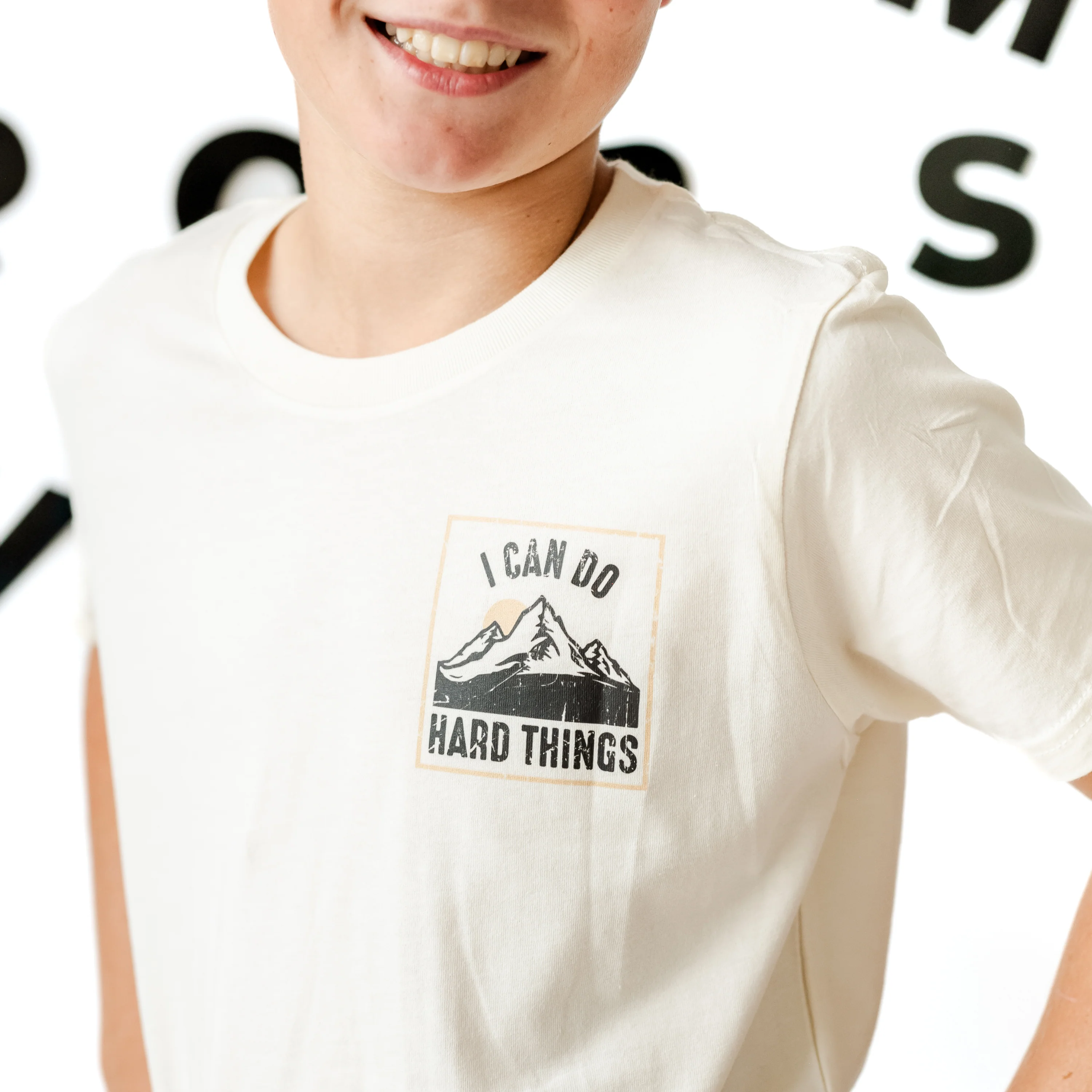 I Can Do Hard Things (pf & b) - Child Tee - Image 2