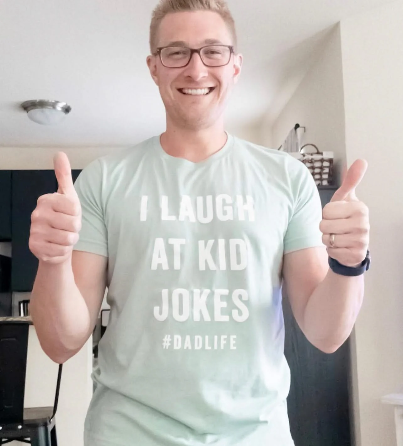 I Laugh At Kid Jokes #DadLife - Unisex Tee - Image 2