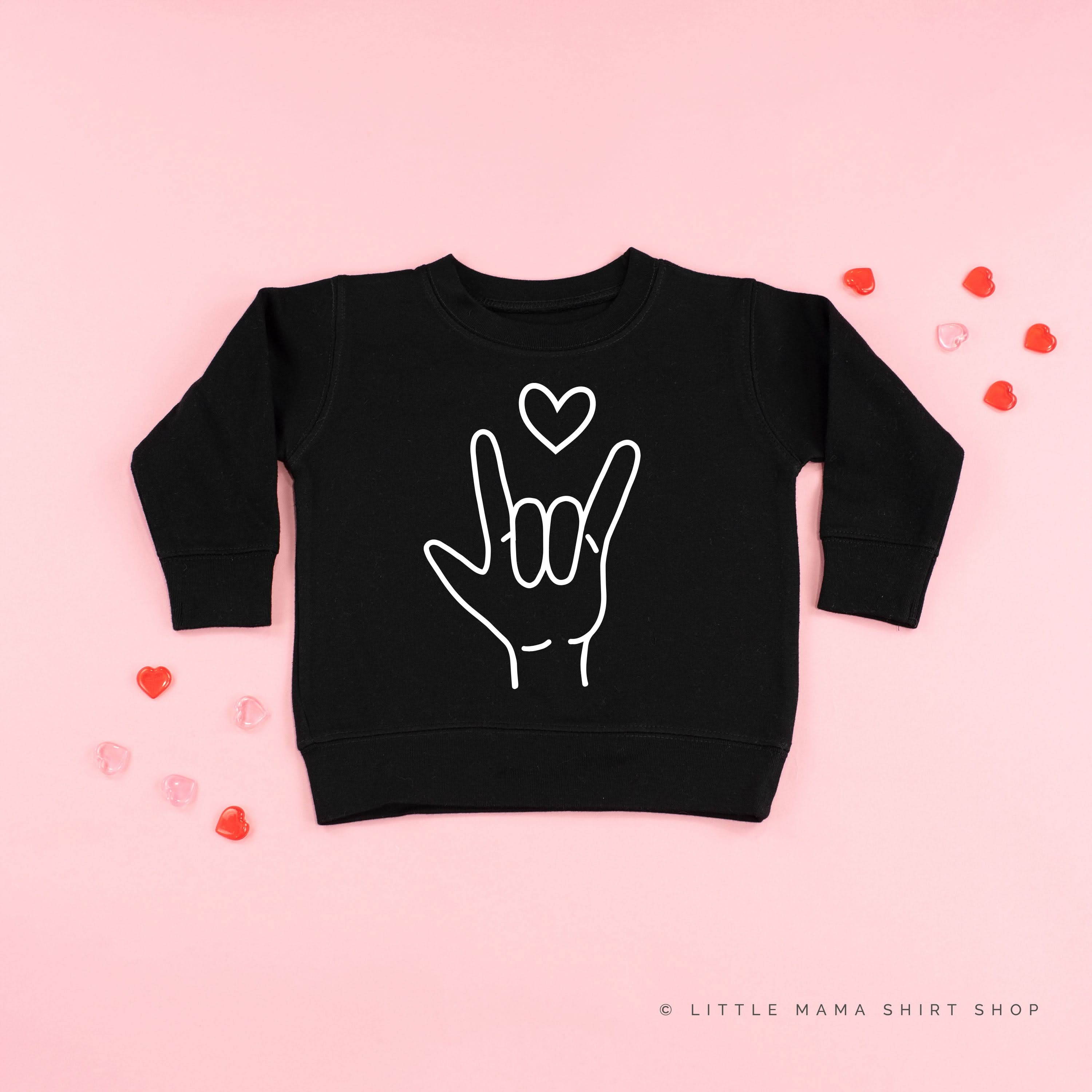 Sign Language - I Love You - Child Sweater - Image 4