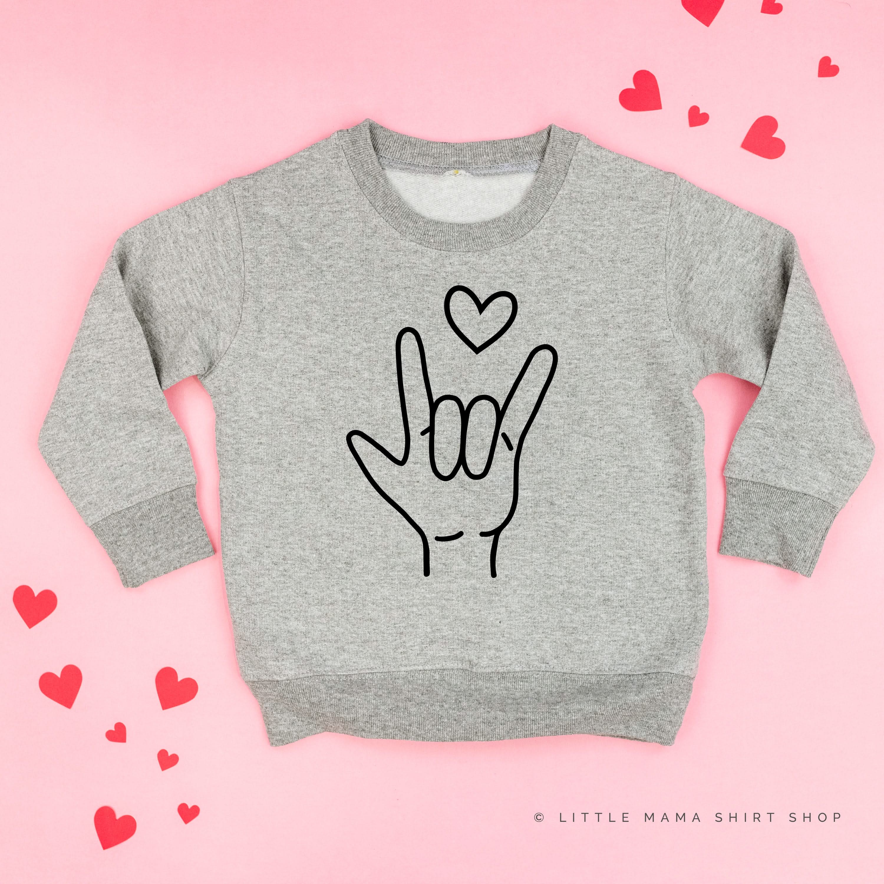 Sign Language - I Love You - Child Sweater - Image 5