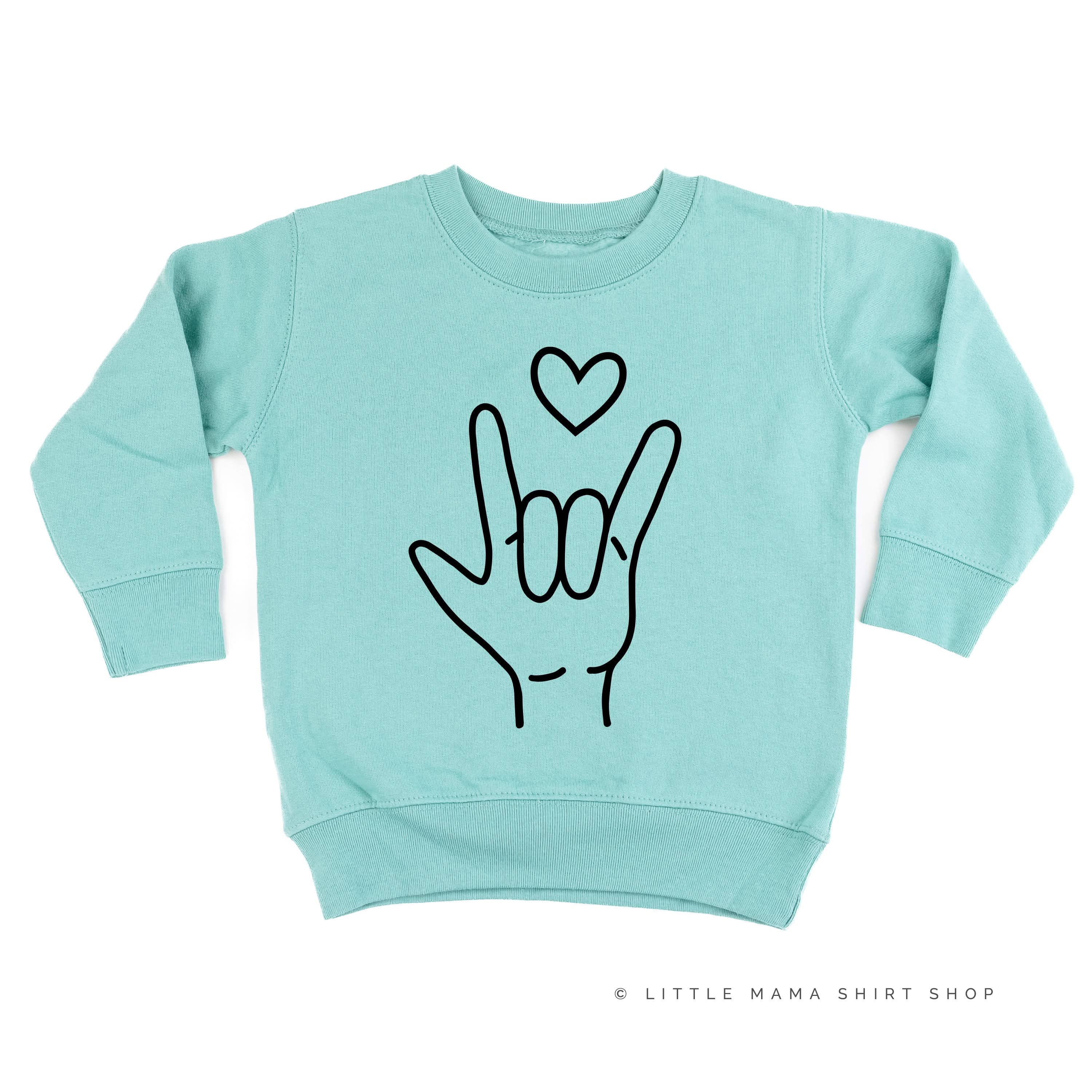 Sign Language - I Love You - Child Sweater - Image 8