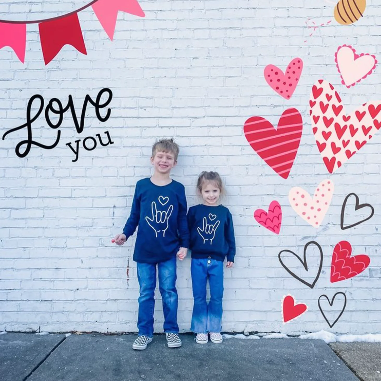Sign Language - I Love You - Child Long Sleeve Tee - Image 5