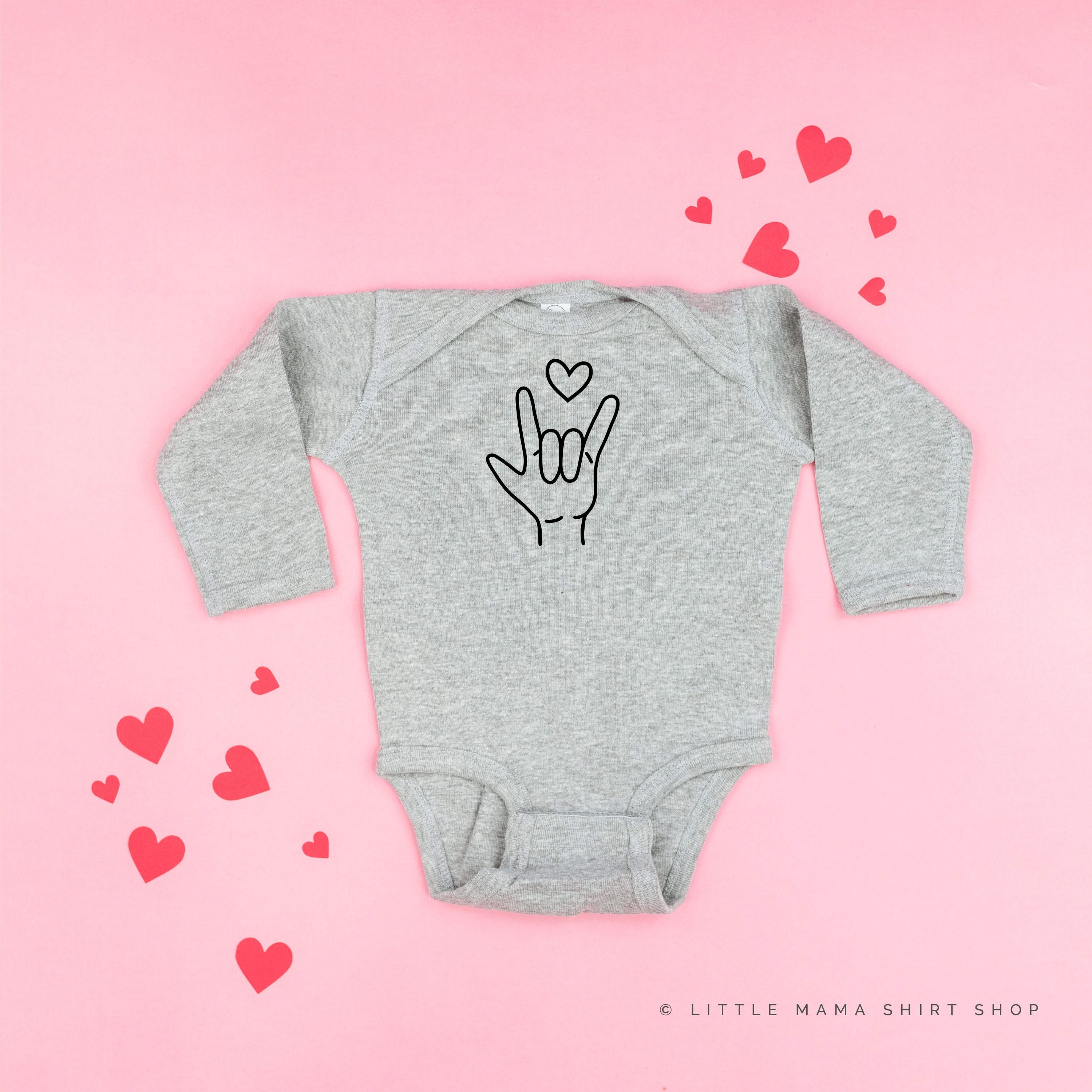 Sign Language - I Love You - Child Long Sleeve Tee - Image 8