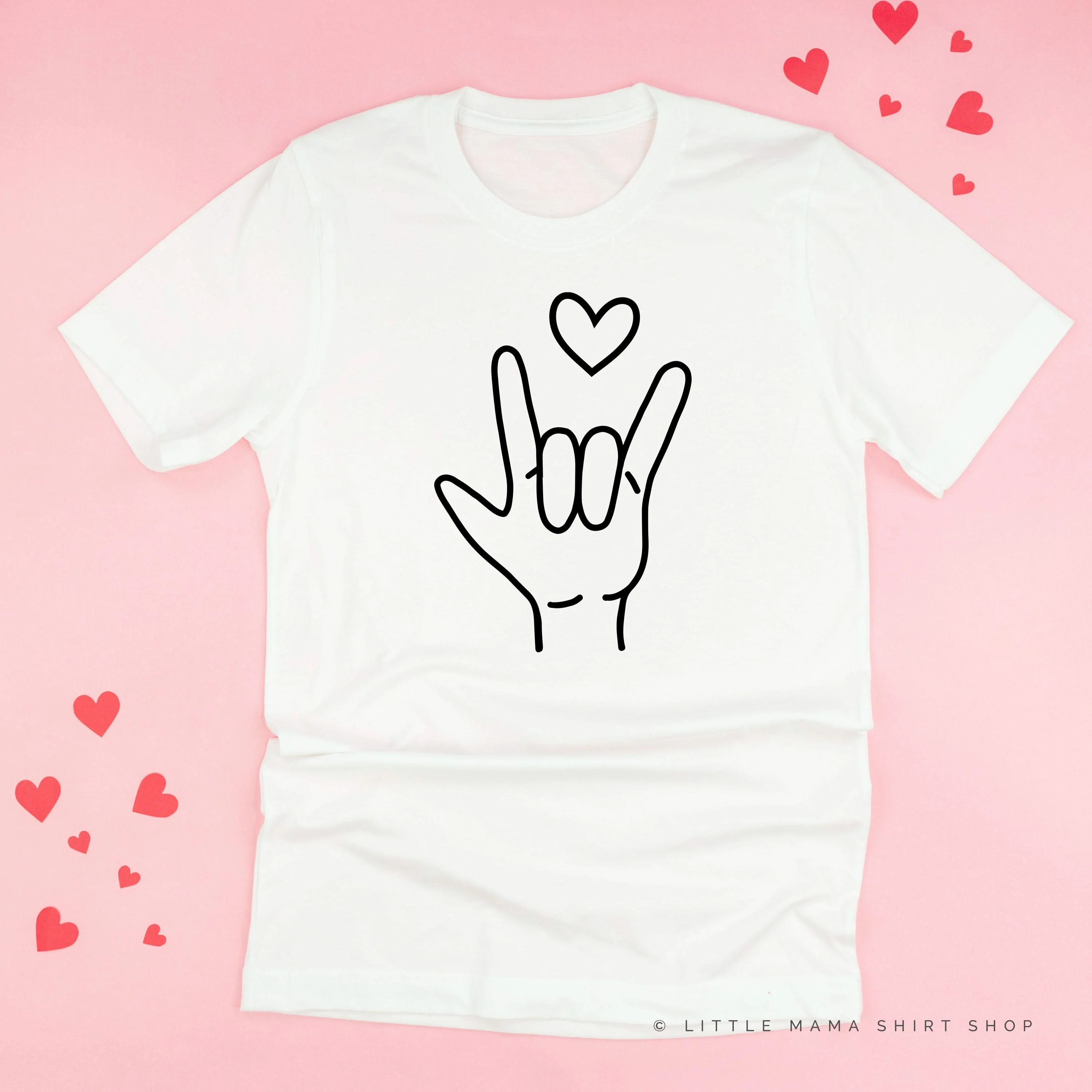 Sign Language - I Love You - Unisex Tee - Image 11