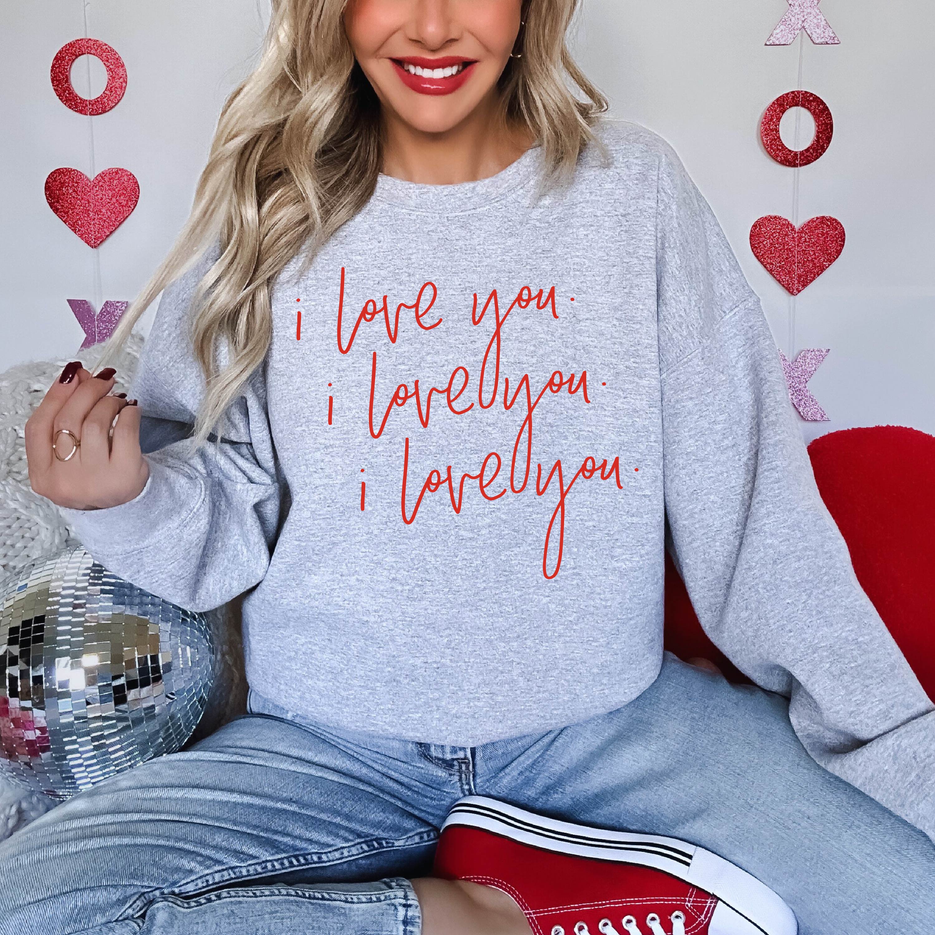 I Love You x3 - Basic Fleece - Image 4