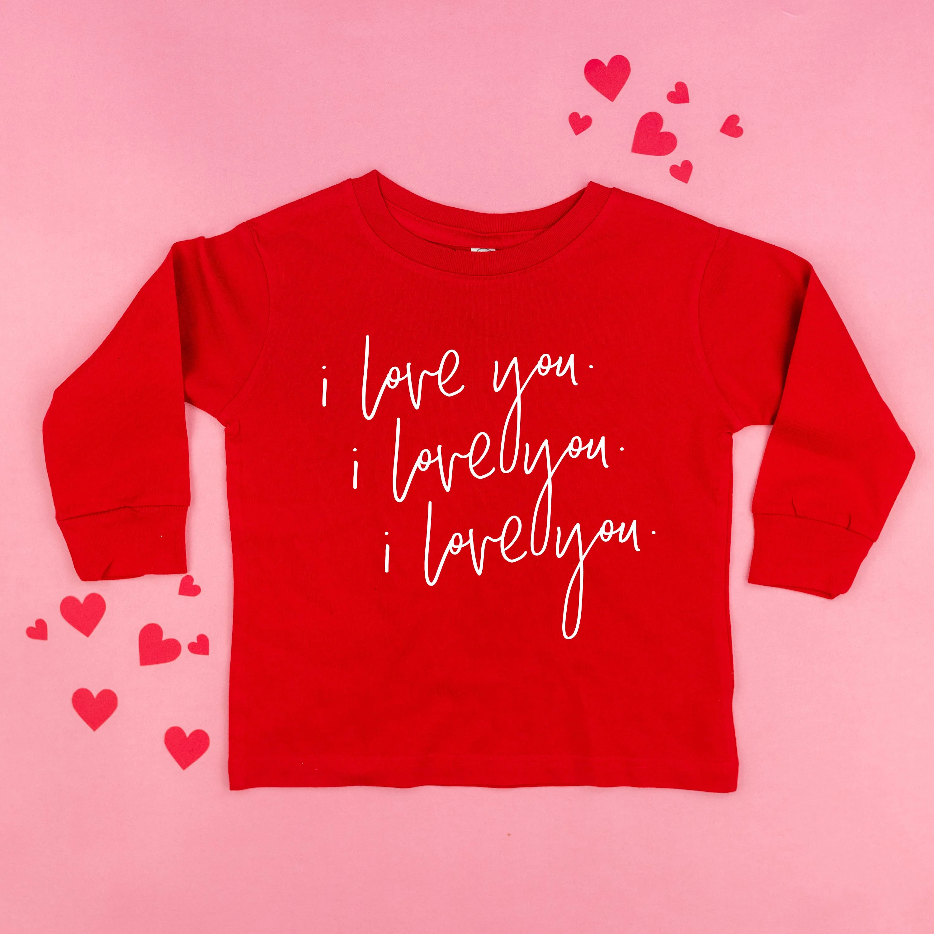 I Love You x3 - Child Long Sleeve Tee - Image 2