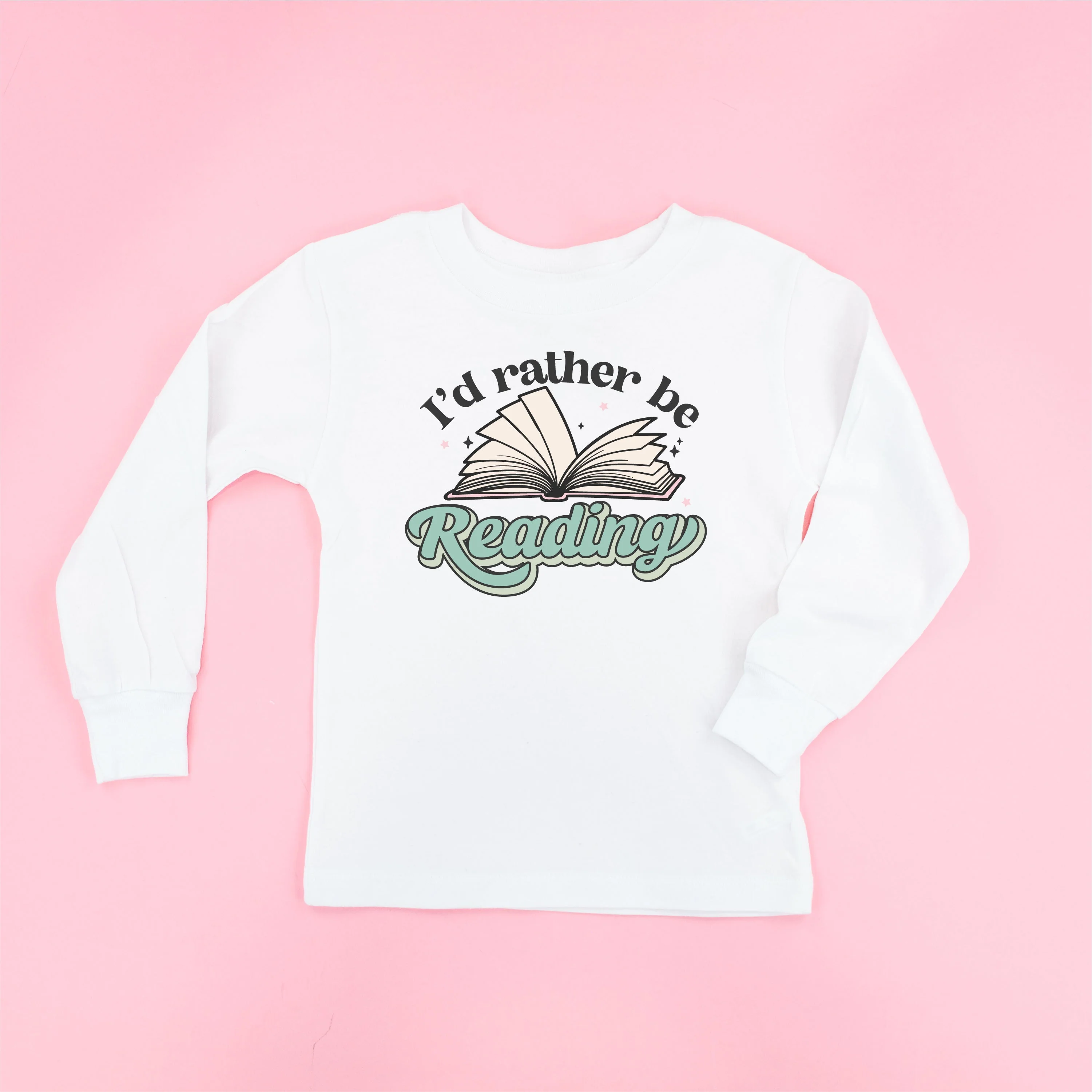 I'd Rather Be Reading - Child Long Sleeve Tee - Image 2