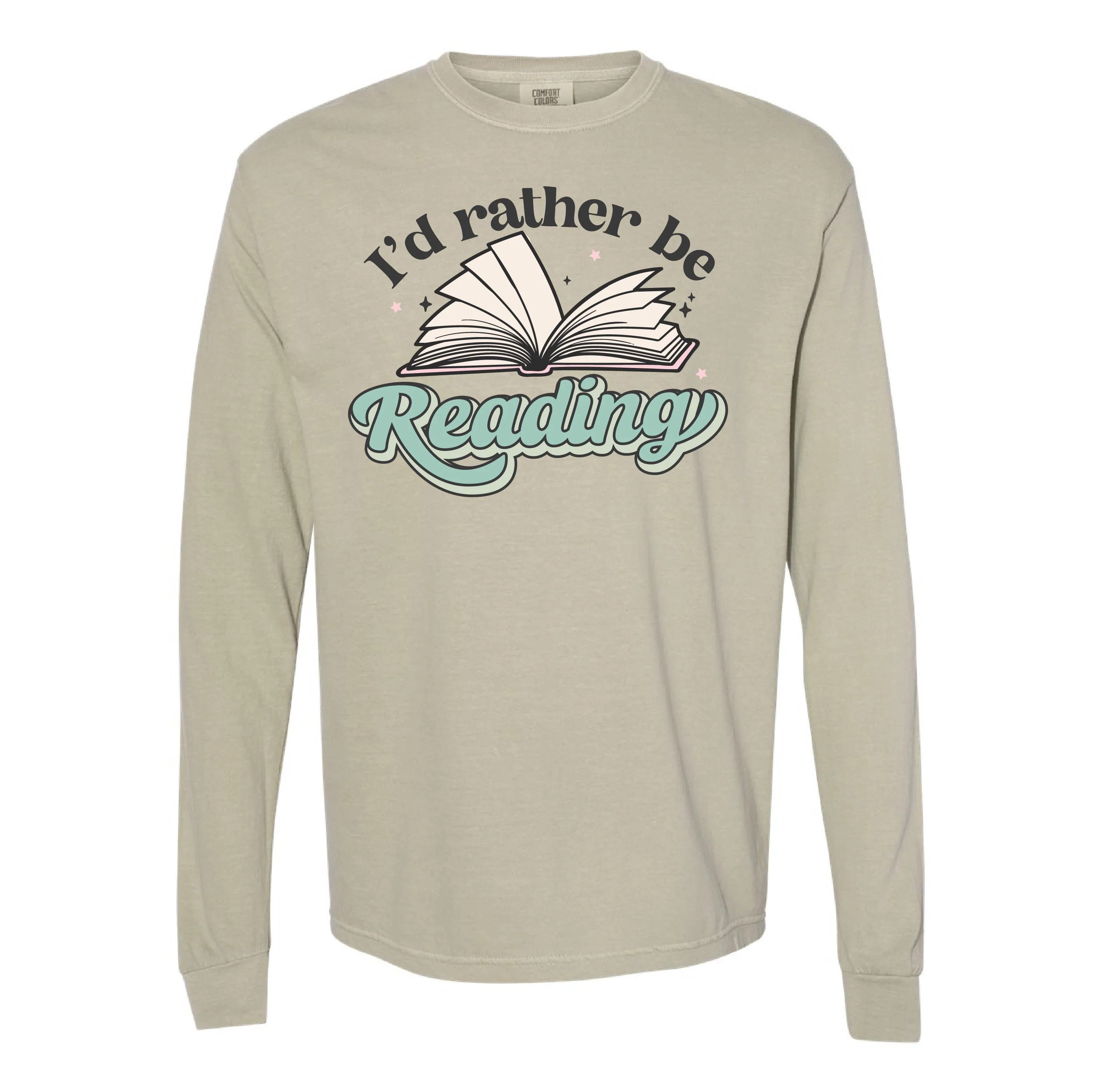 I'd Rather Be Reading - Long Sleeve Comfort Colors Tee - Image 10