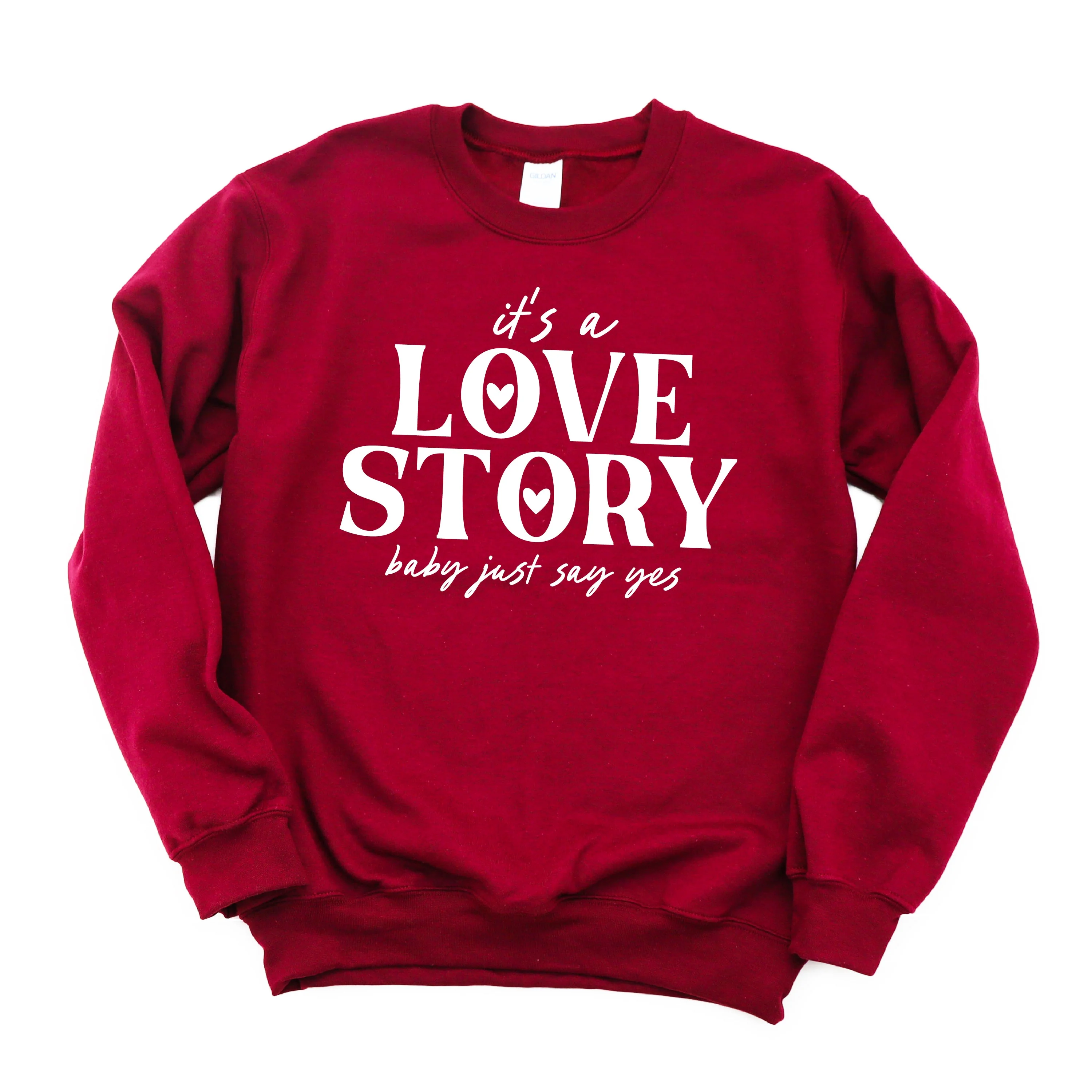 It's A Love Story Baby Just Say Yes - Basic Fleece - Image 5