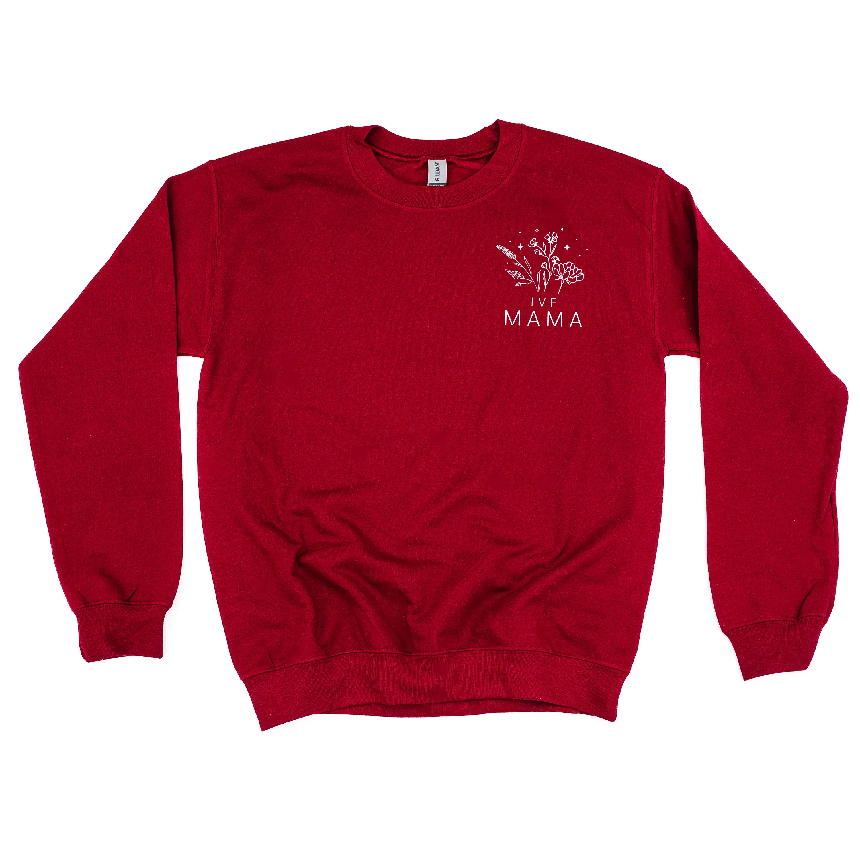 IVF MAMA - Bouquet - Pocket Size - BASIC FLEECE CREWNECK - Image 4