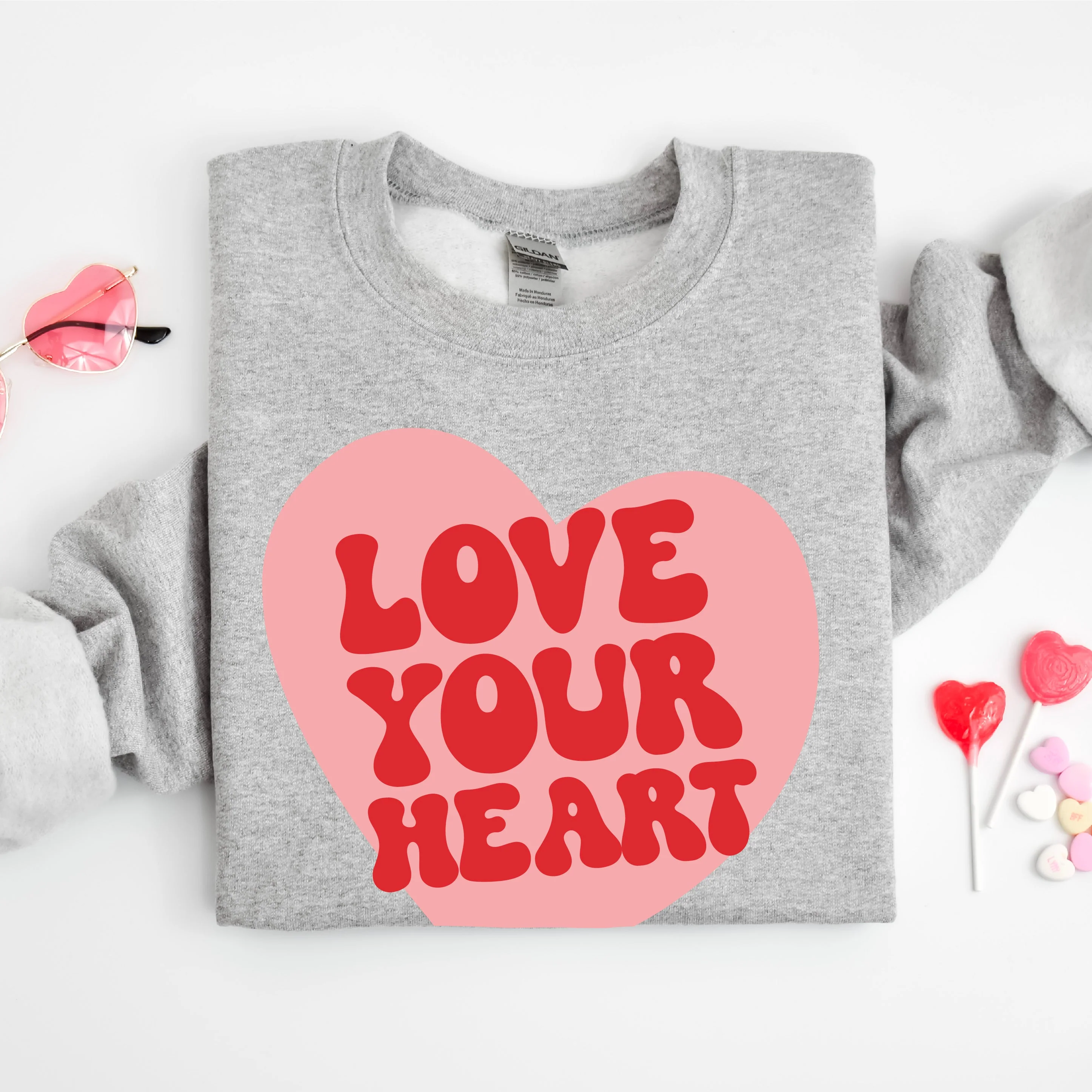 Jasmine Rae Hair Co x LMSS - Love Your Heart - Basic Fleece - Image 3