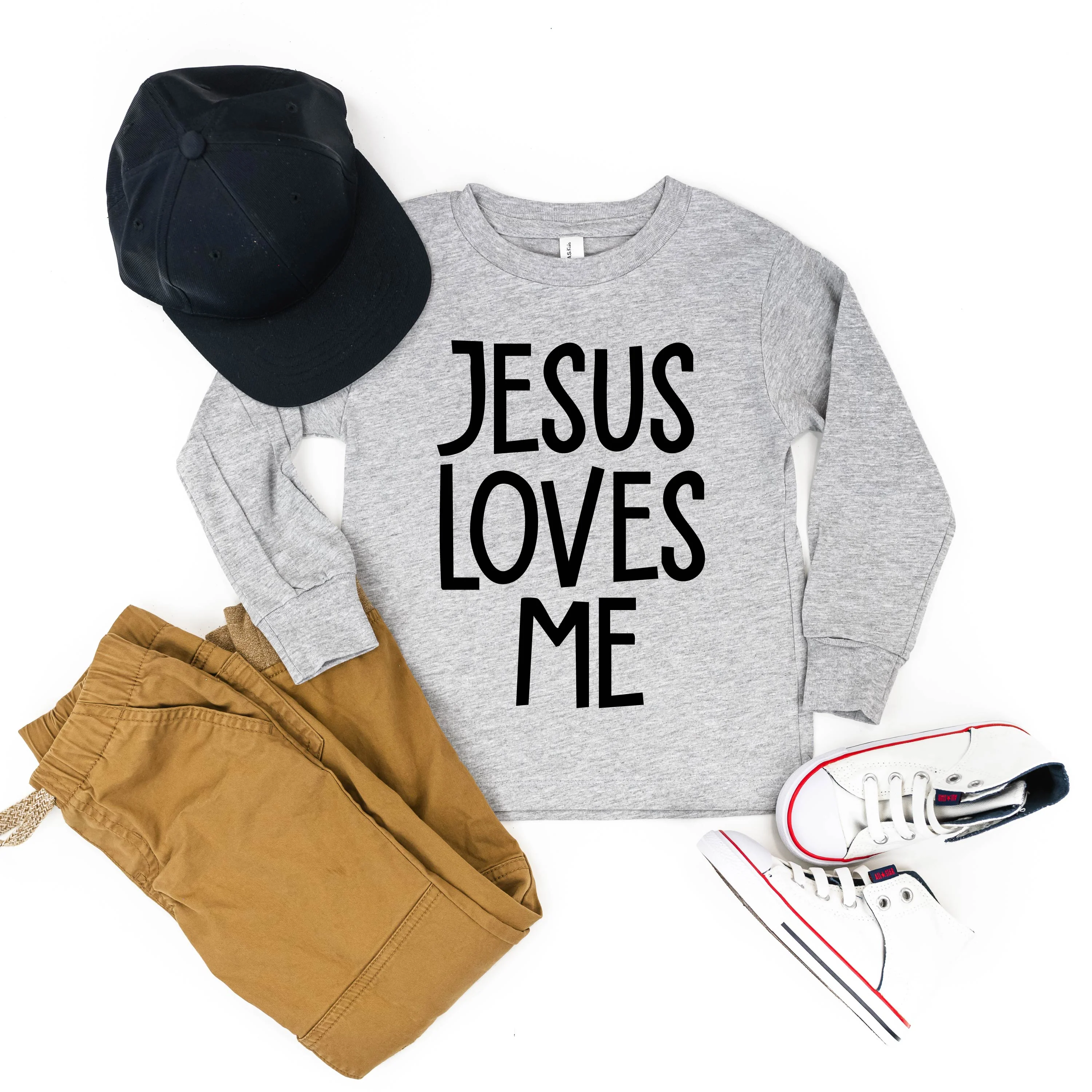 Jesus Loves Me (2025) - Child Long Sleeve Tee - Image 4