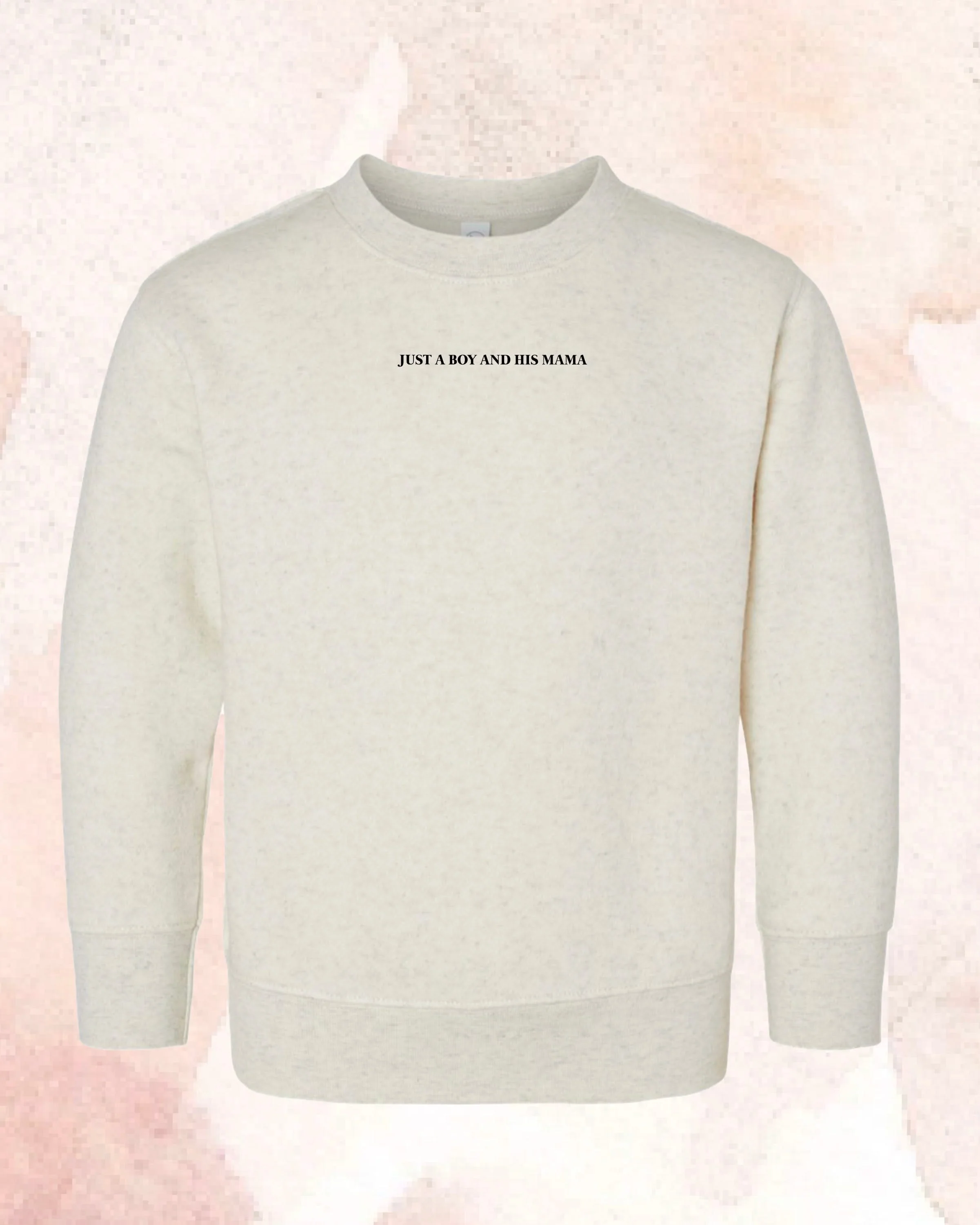 Embroidered- Just a Boy/Girl and His/Her Mama – Youth Sweatshirt | Little Mama Shirt Shop - Image 2