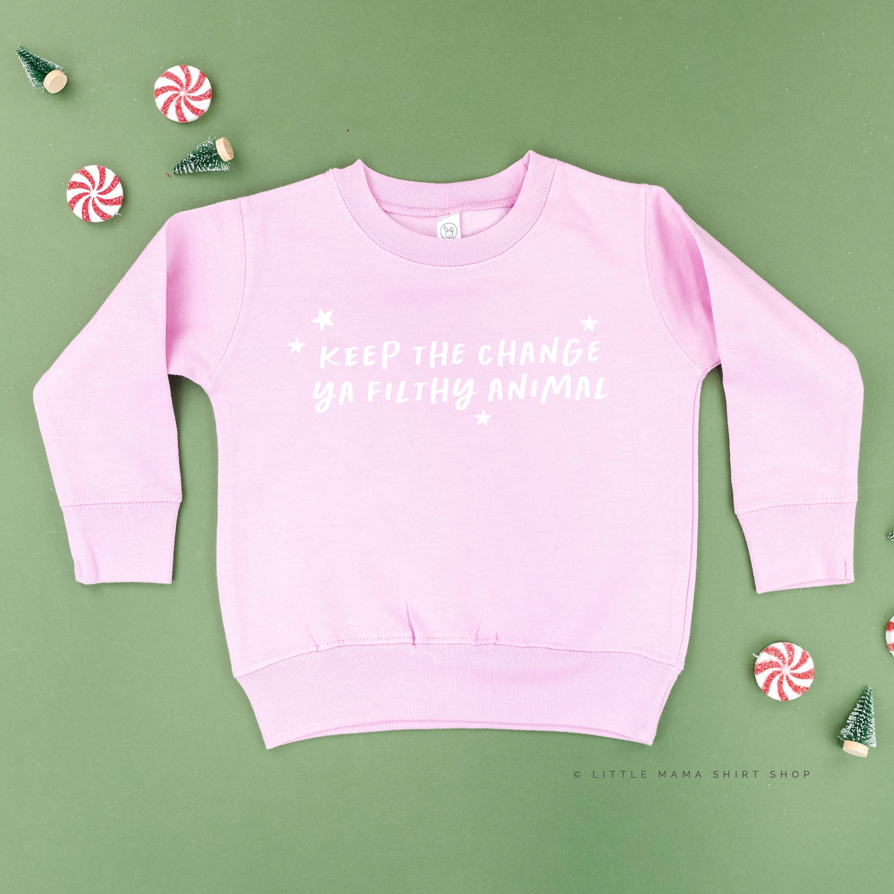 Keep The Change Ya Filthy Animal - Child Sweater - Image 7
