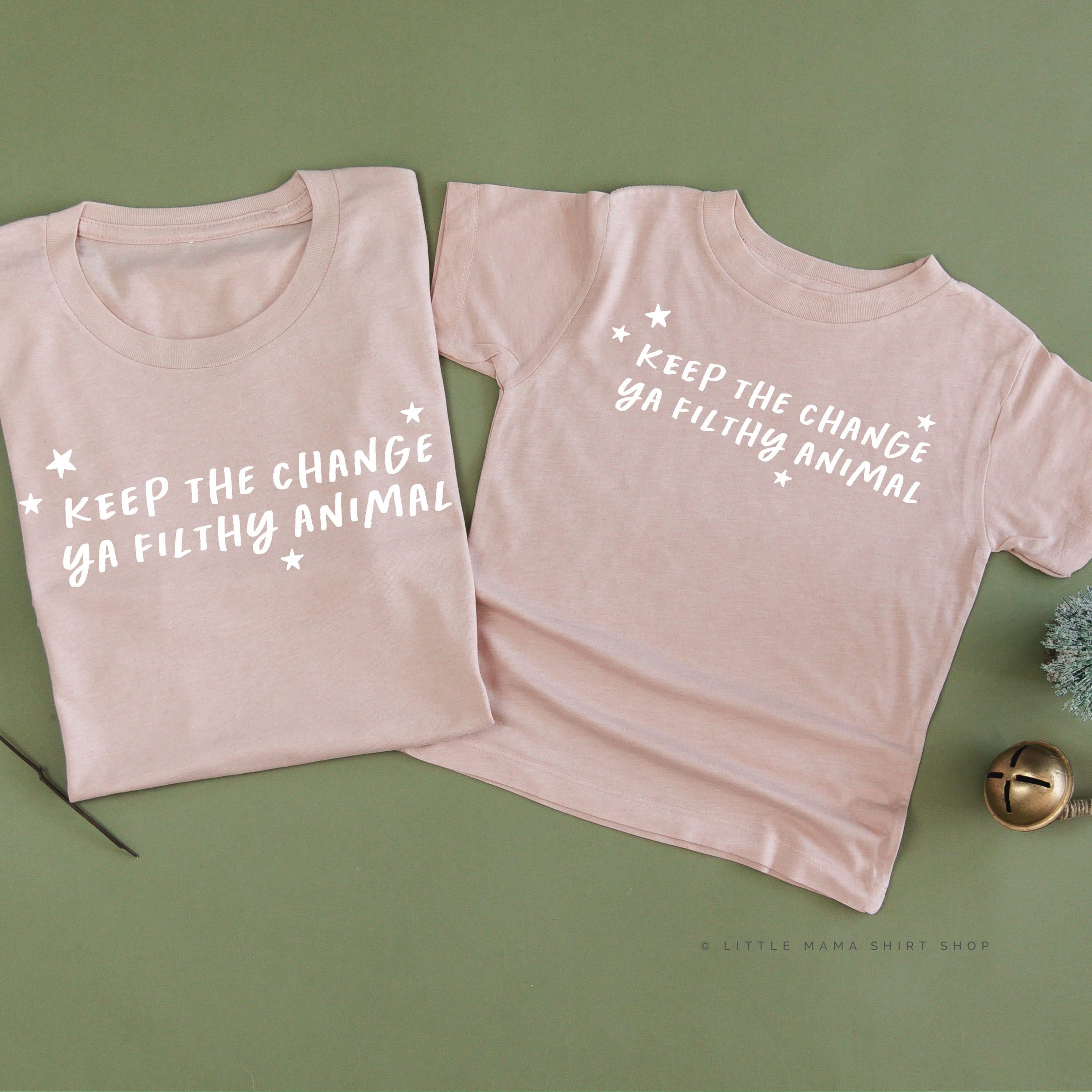 Keep The Change Ya Filthy Animal - Set of 2 Unisex Tees - Image 6