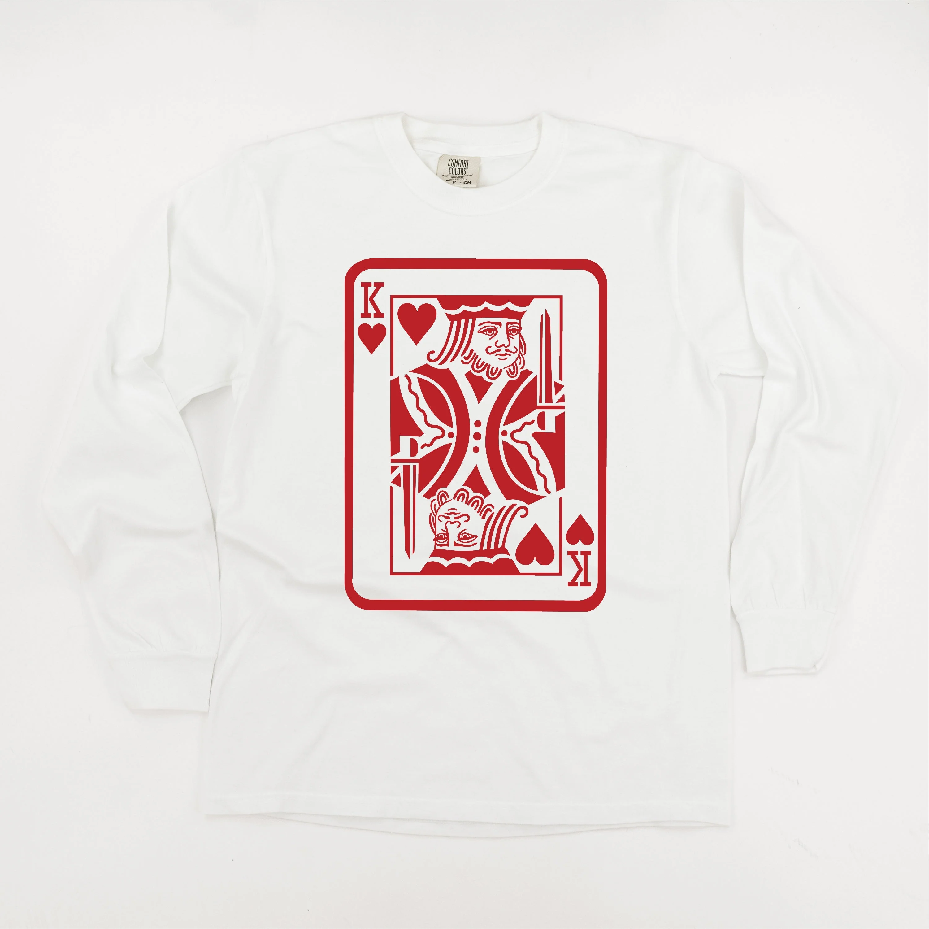 King Of Hearts - Long Sleeve Comfort Colors Tee - Image 6