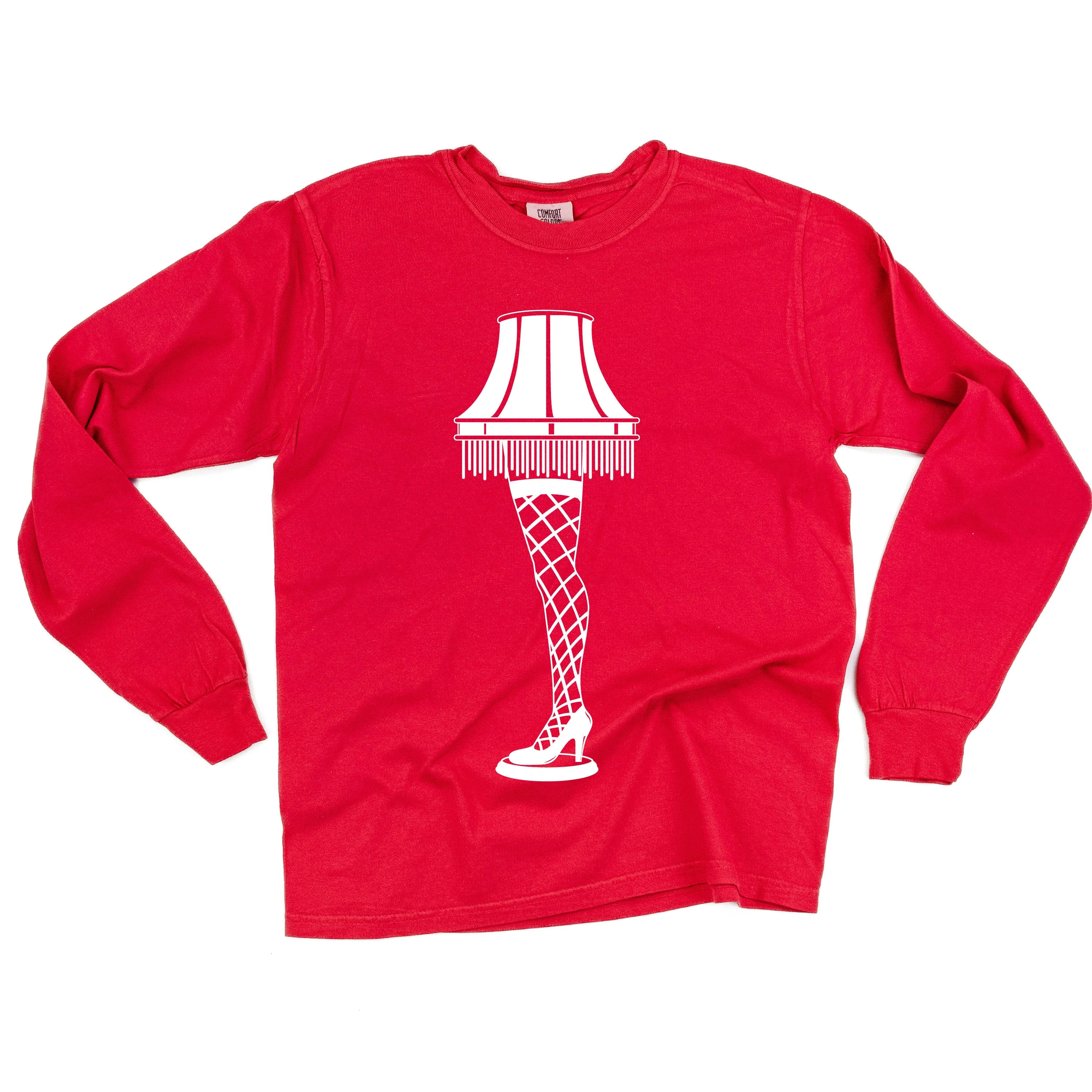 Leg Lamp - Fragile (f&b) - Long Sleeve Comfort Colors Tee - Image 3