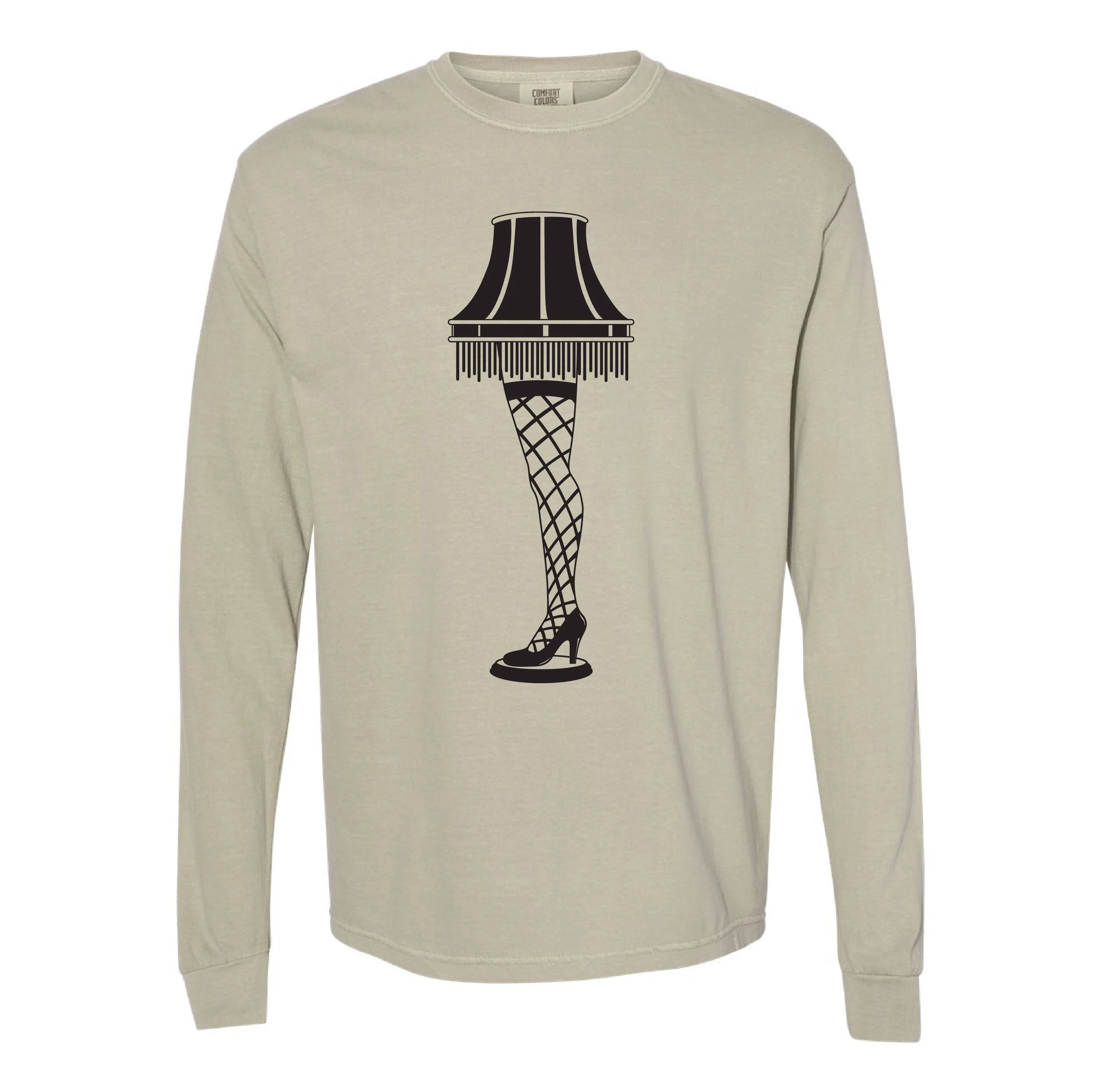 Leg Lamp - Fragile (f&b) - Long Sleeve Comfort Colors Tee - Image 5