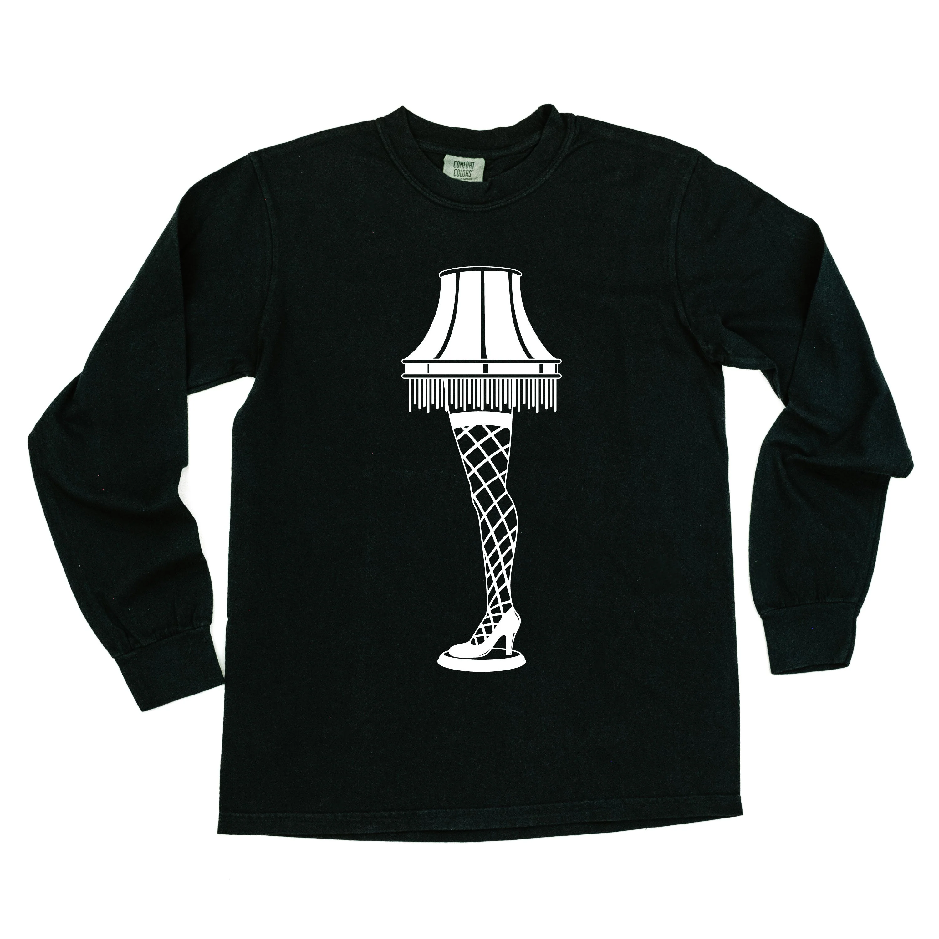 Leg Lamp - Fragile (f&b) - Long Sleeve Comfort Colors Tee - Image 8