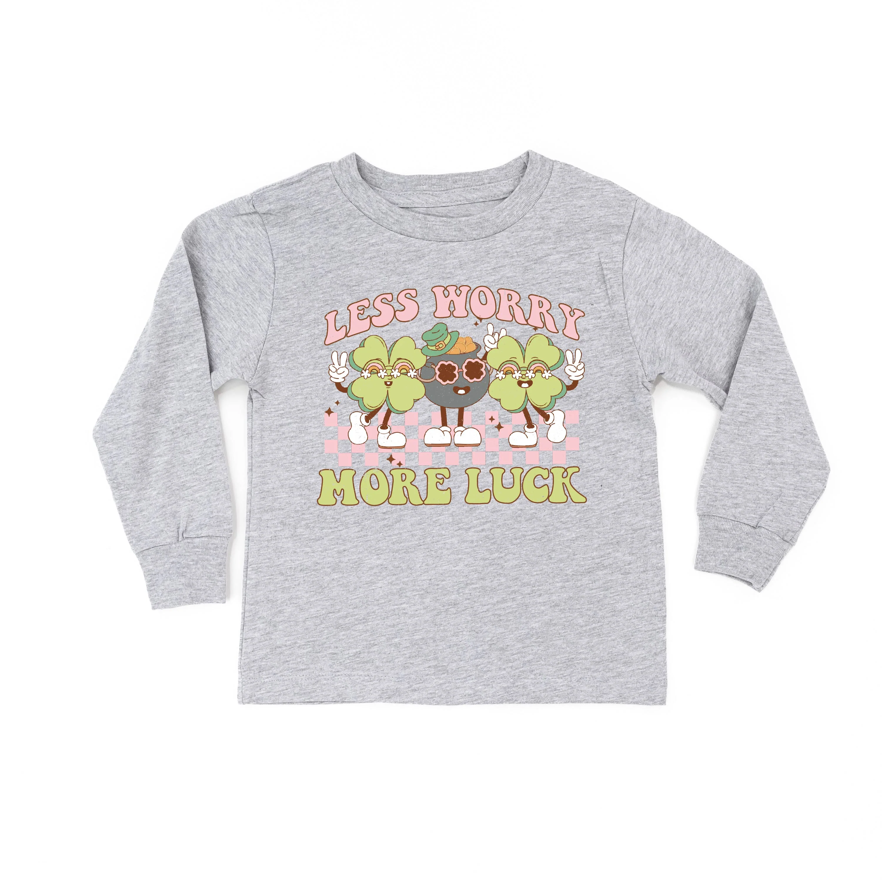 Less Worry More Luck - Child Long Sleeve Tee - Image 3