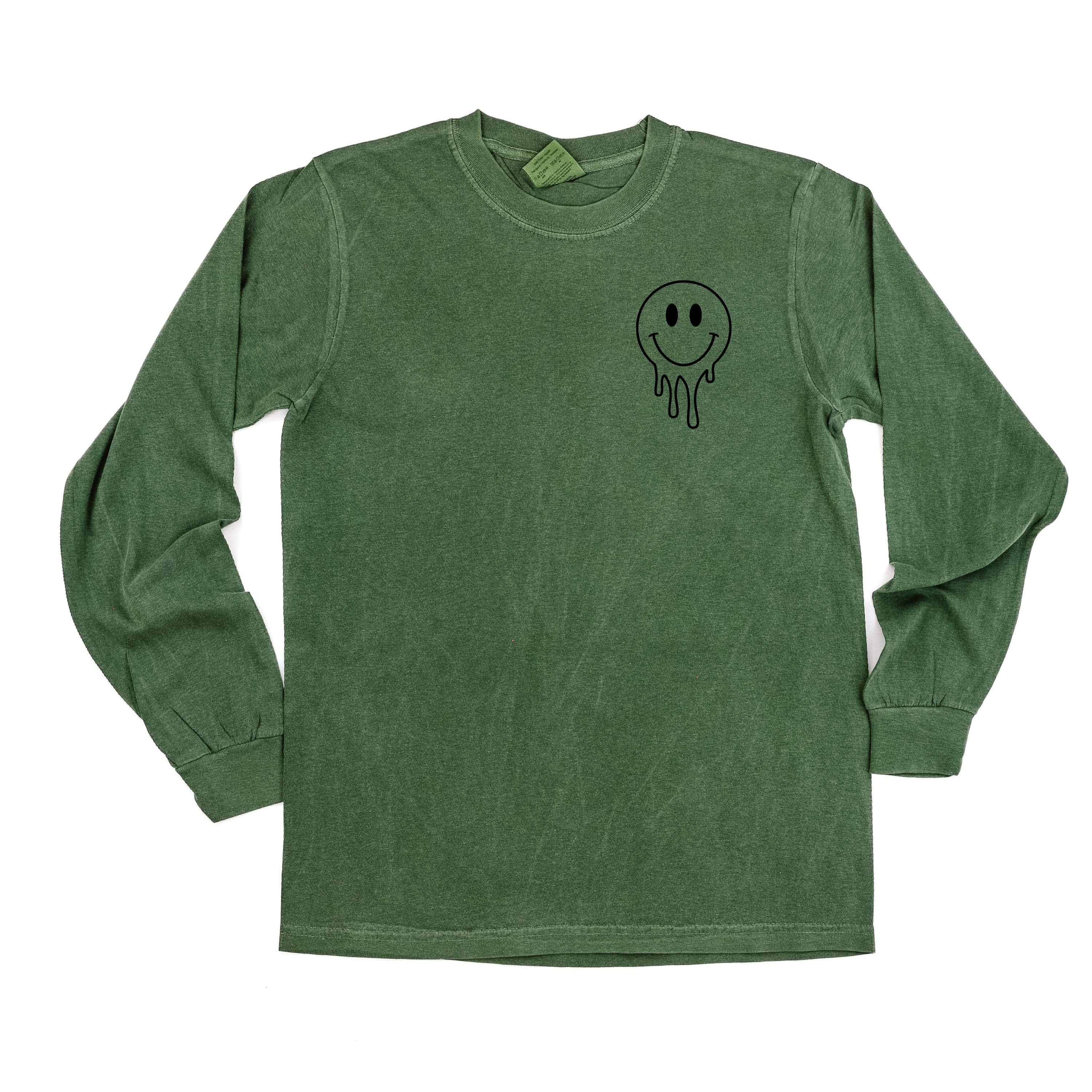 Living My Best Librarian Life - Melty Smiley (pf & b) - LONG SLEEVE Comfort Colors Tee - Image 12