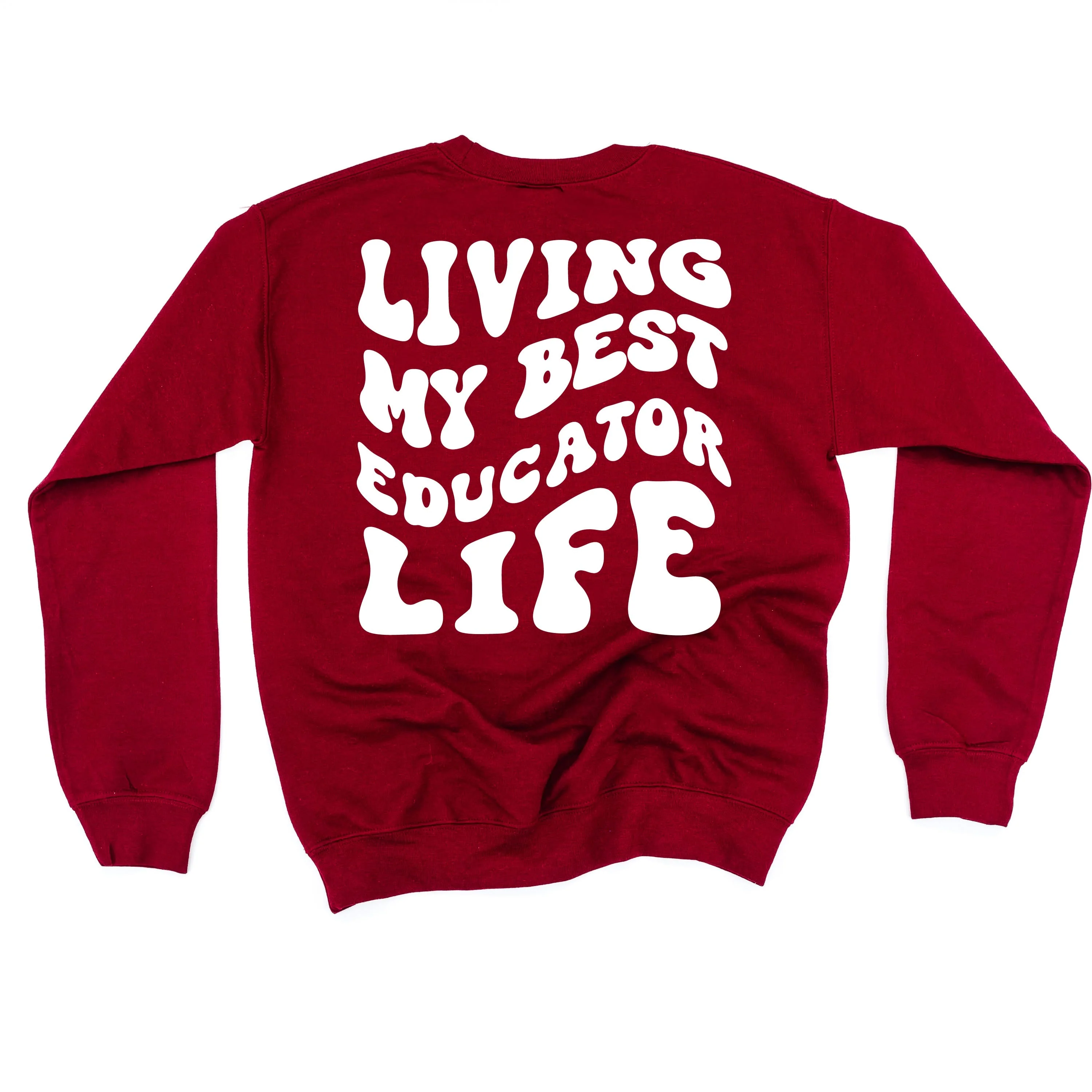 Living My Best Educator Life - Melty Smiley (pf & b)  - BASIC Fleece - Image 8