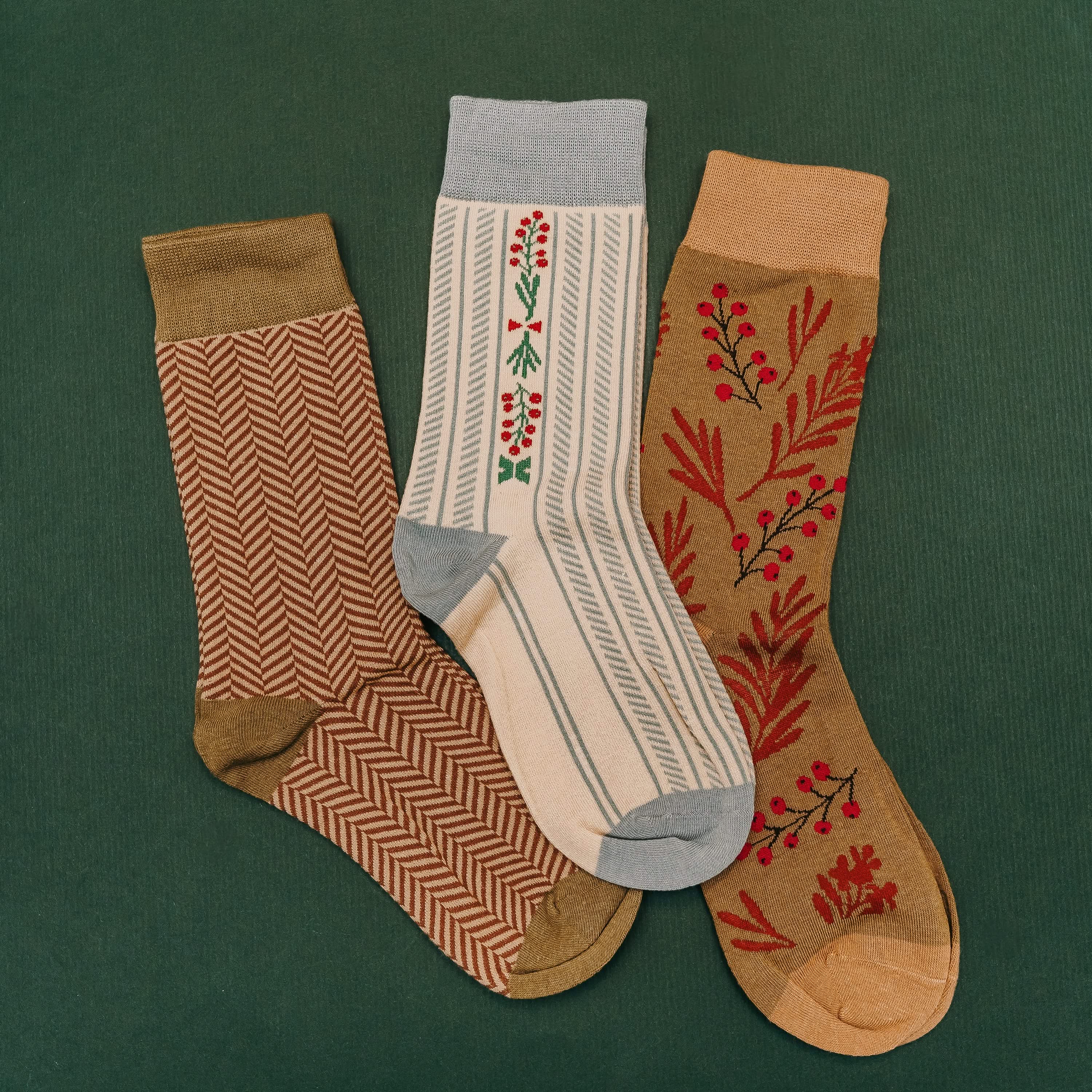 LMSS® Crew Socks Christmas Edition - Choose Your Holiday Pattern | Little Mama Shirt Shop