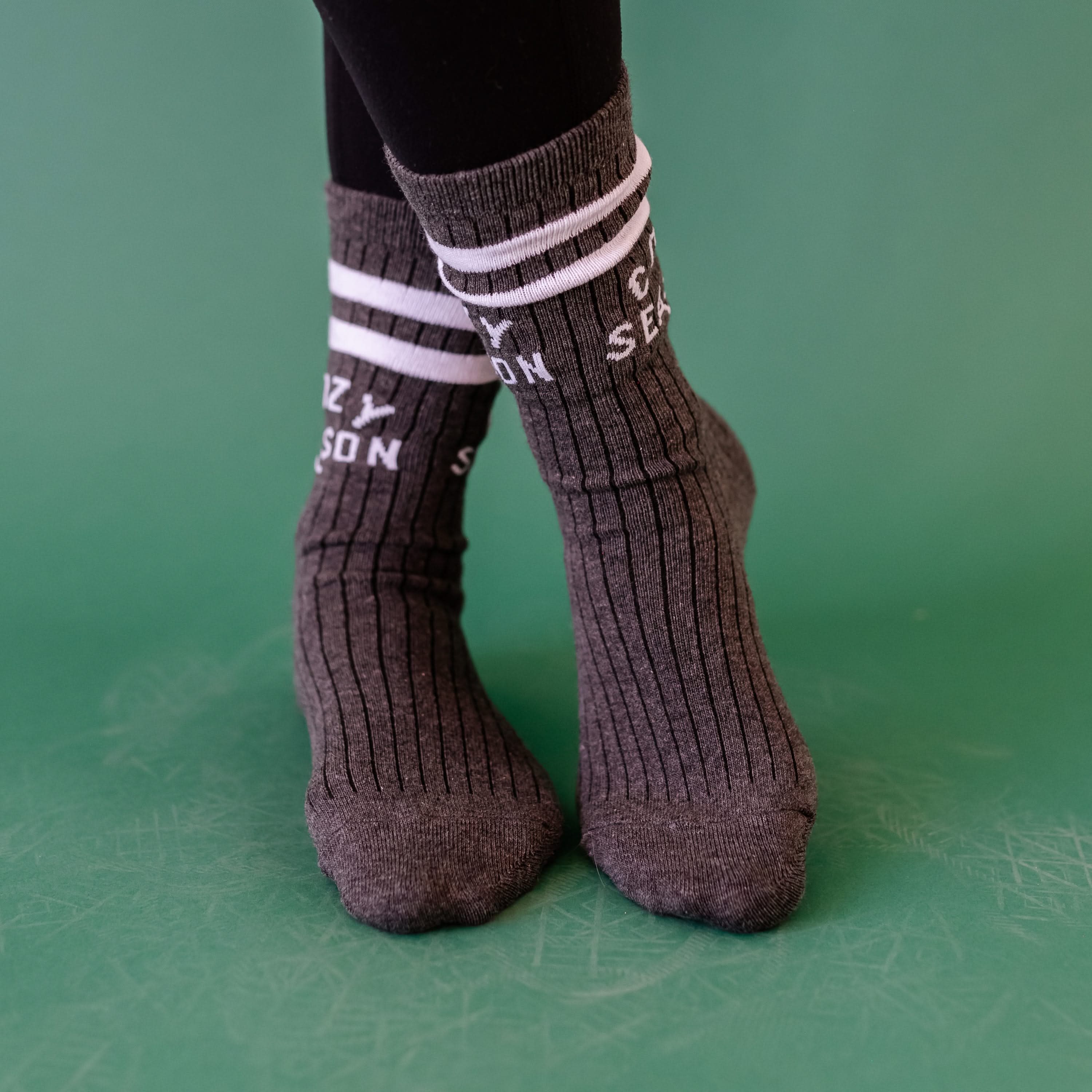 LMSS® CREW SOCKS - Gray Cozy Season - Image 3