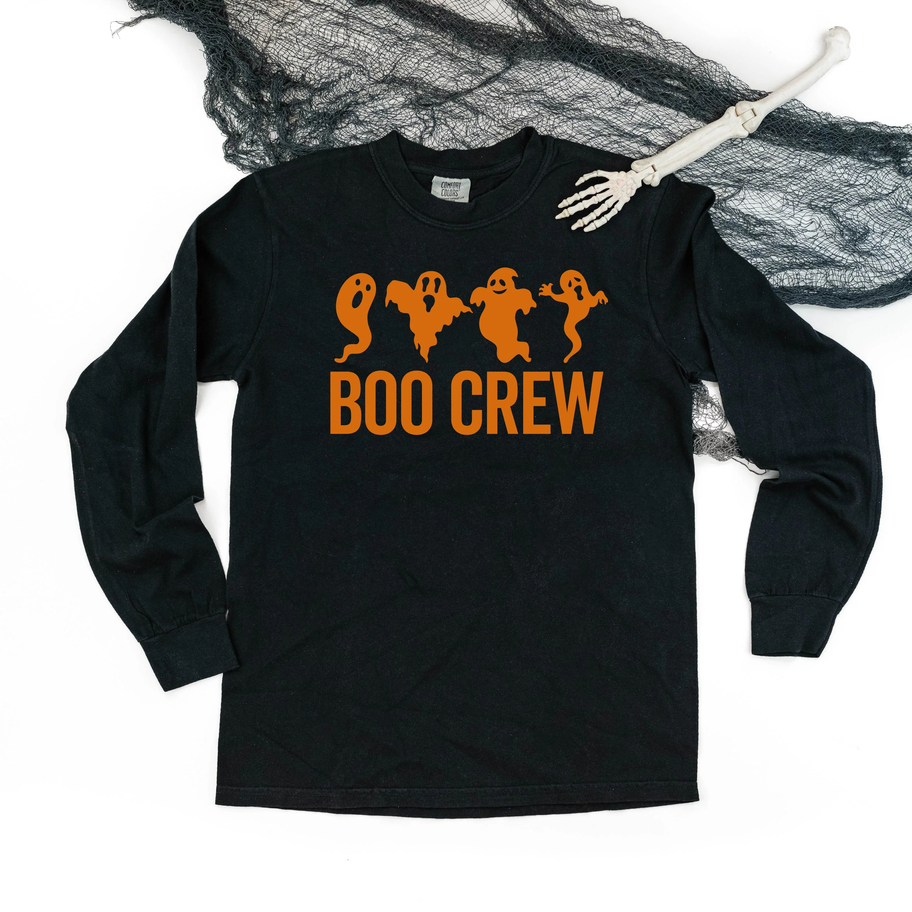 Boo Crew - Long Sleeve Comfort Colors Tee - Image 6