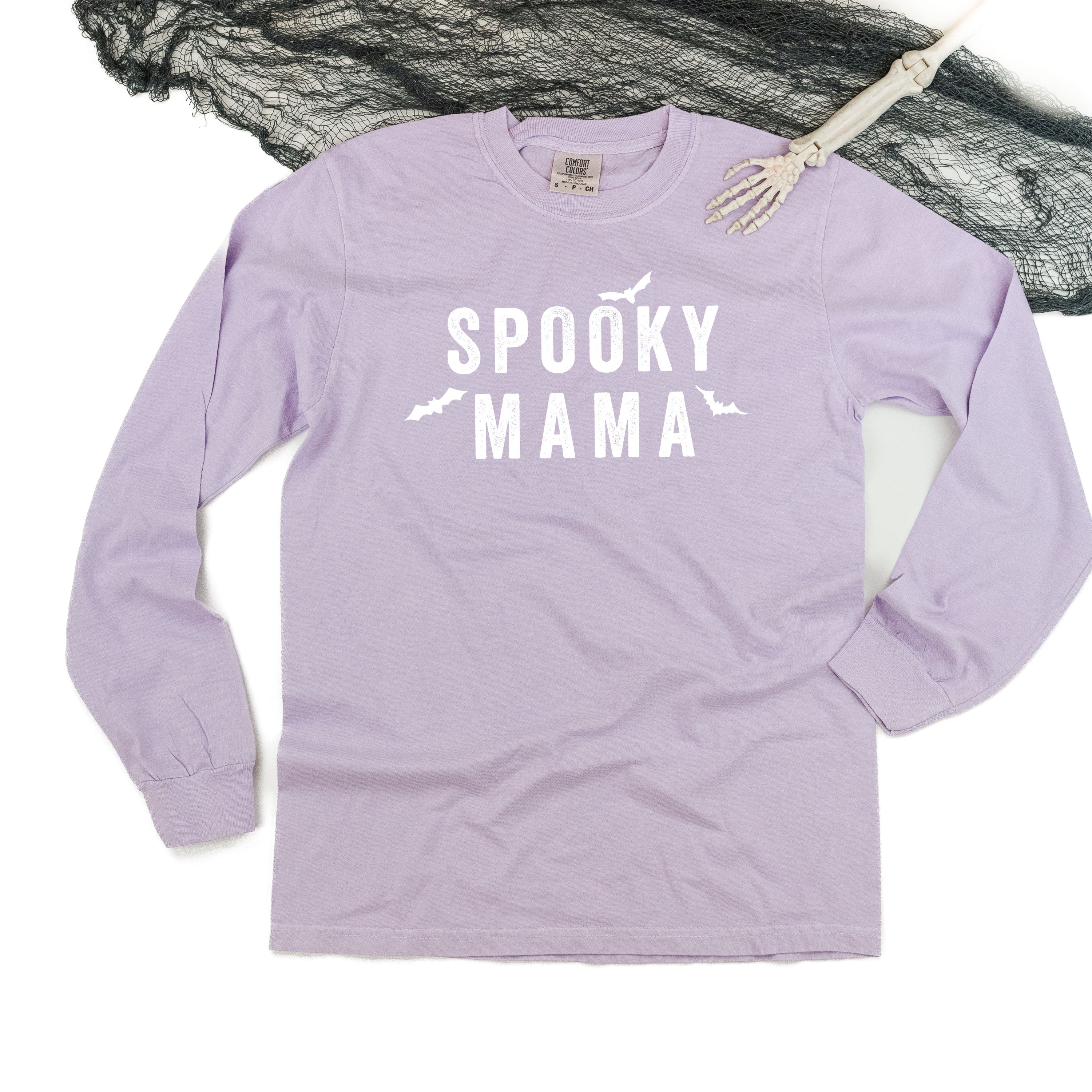 Spooky Mama - Long Sleeve Comfort Colors Tee - Image 3