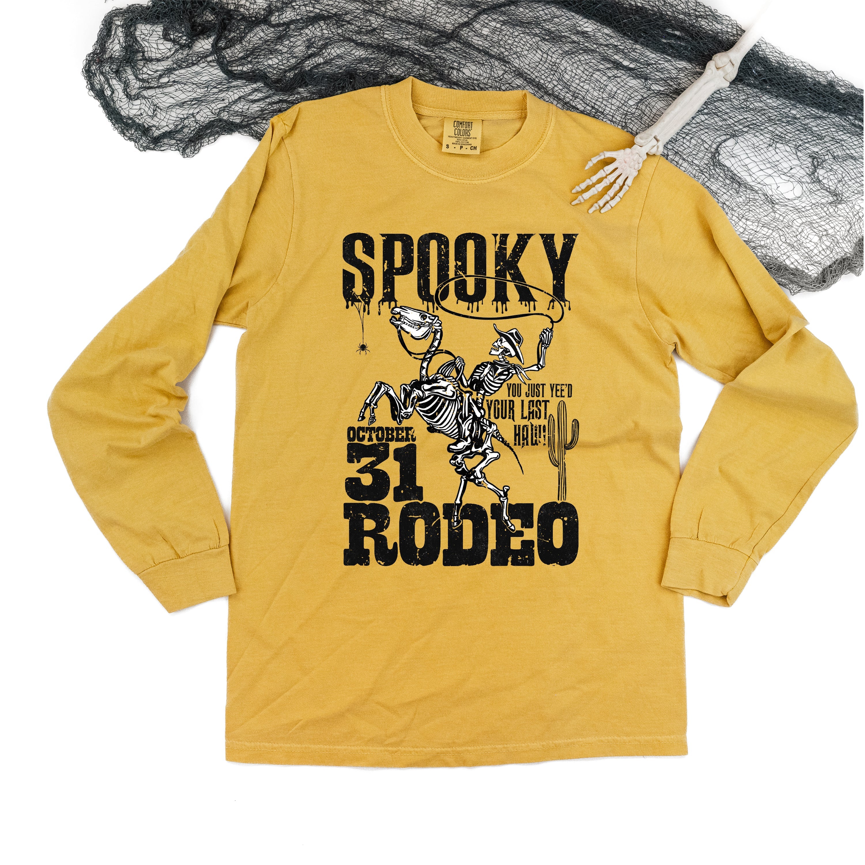 Spooky Rodeo - Long Sleeve Comfort Colors Tee