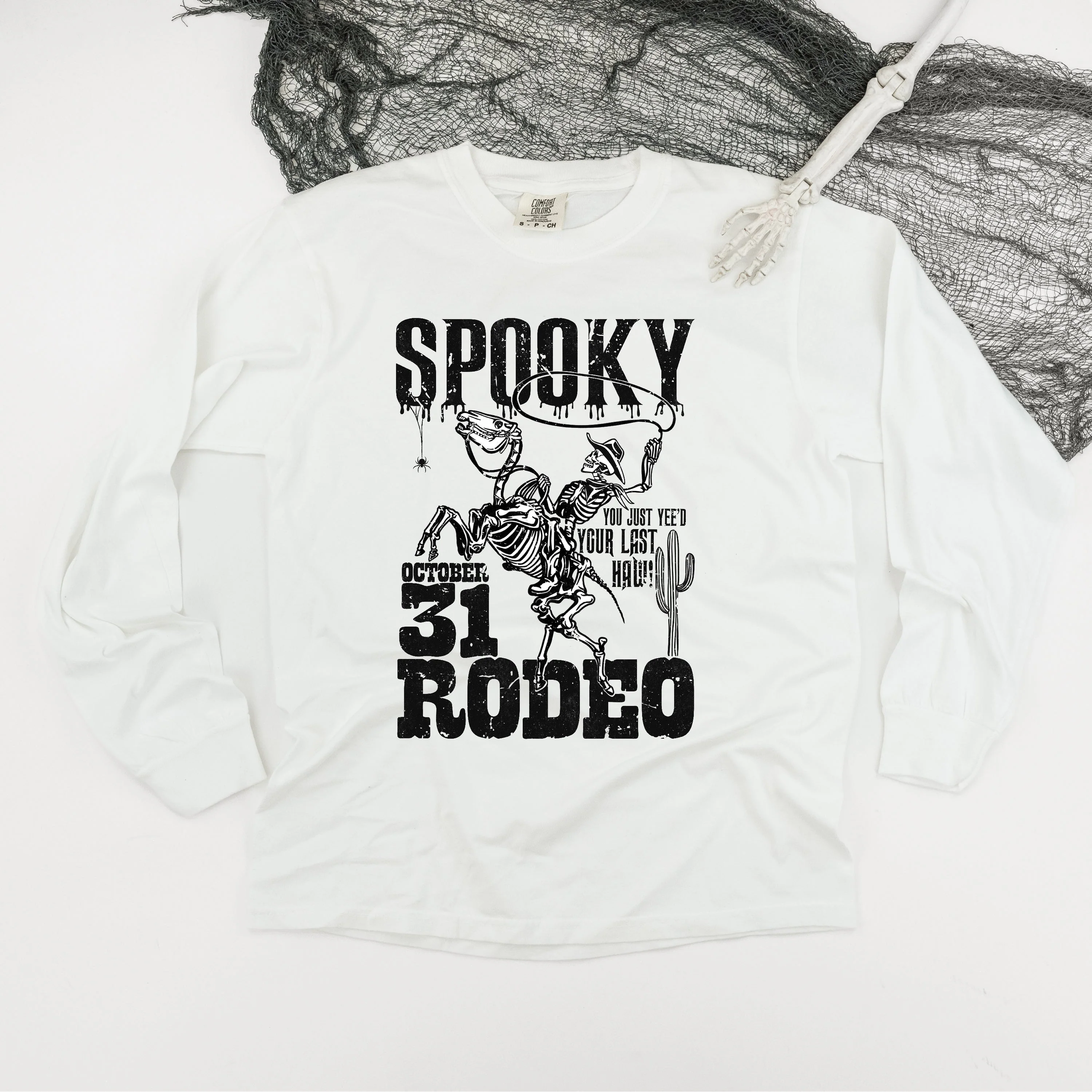 Spooky Rodeo - Long Sleeve Comfort Colors Tee - Image 7