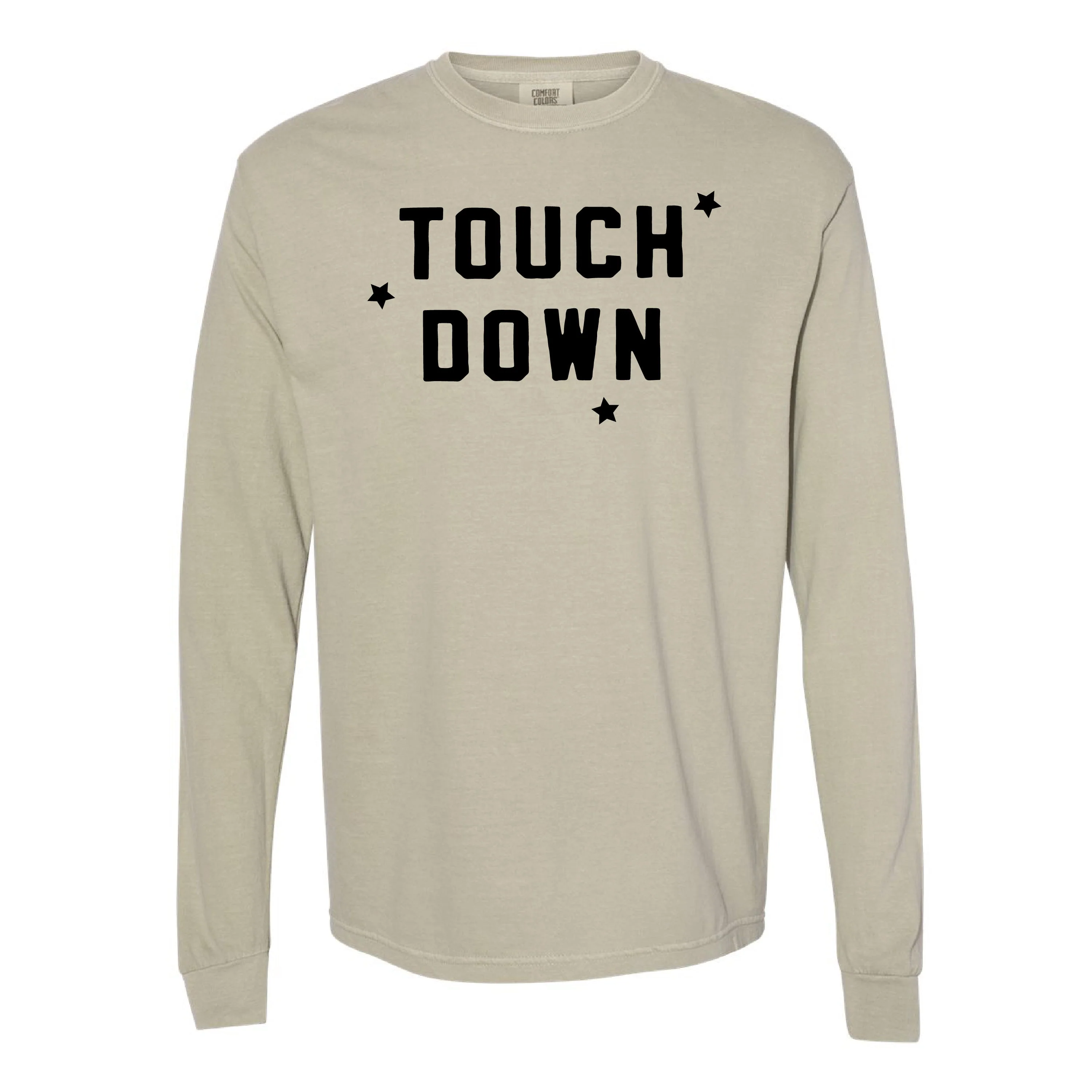 Touch Down - Long Sleeve Comfort Colors Tee - Image 2