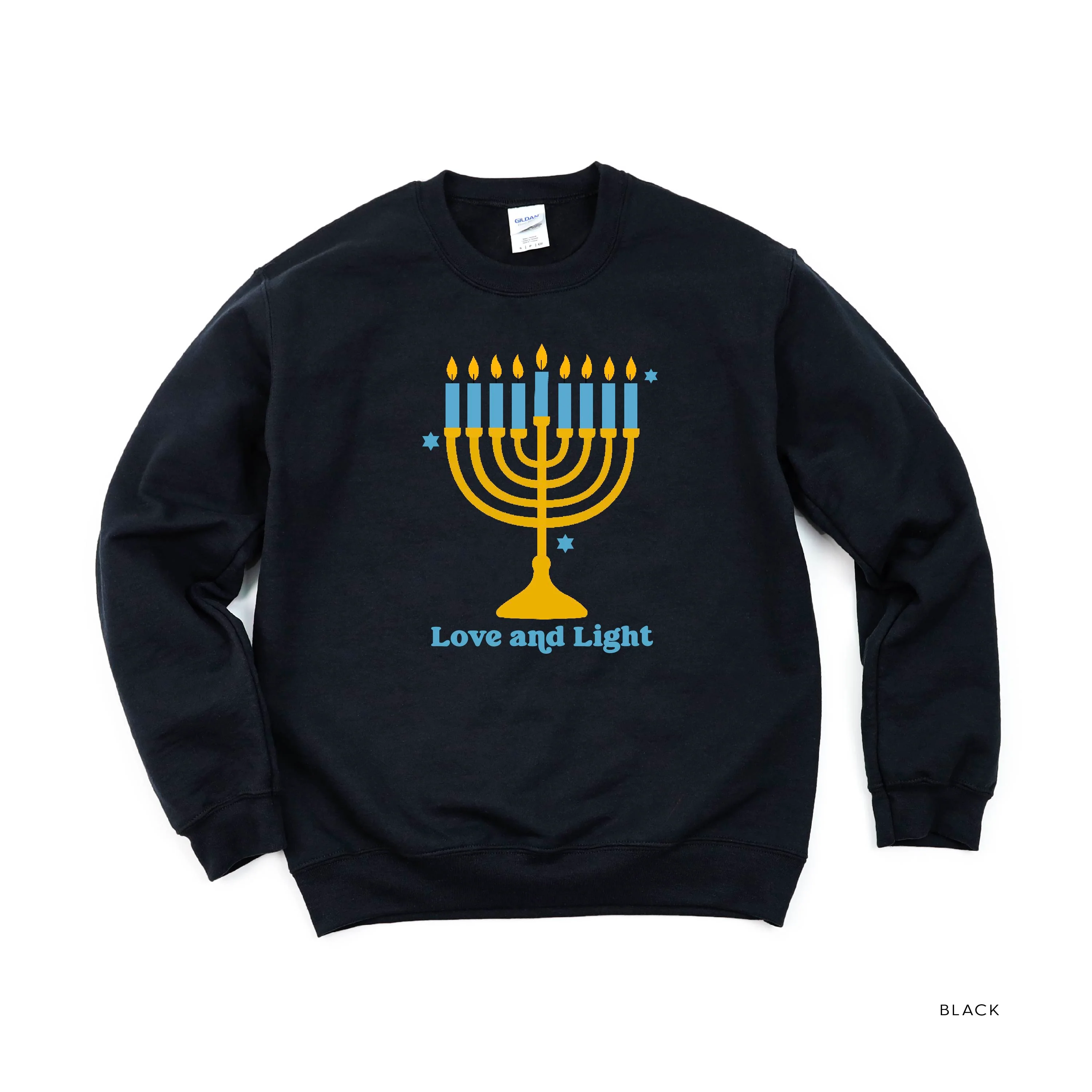Love And Light - Hanukkah - Basic Fleece - Image 2