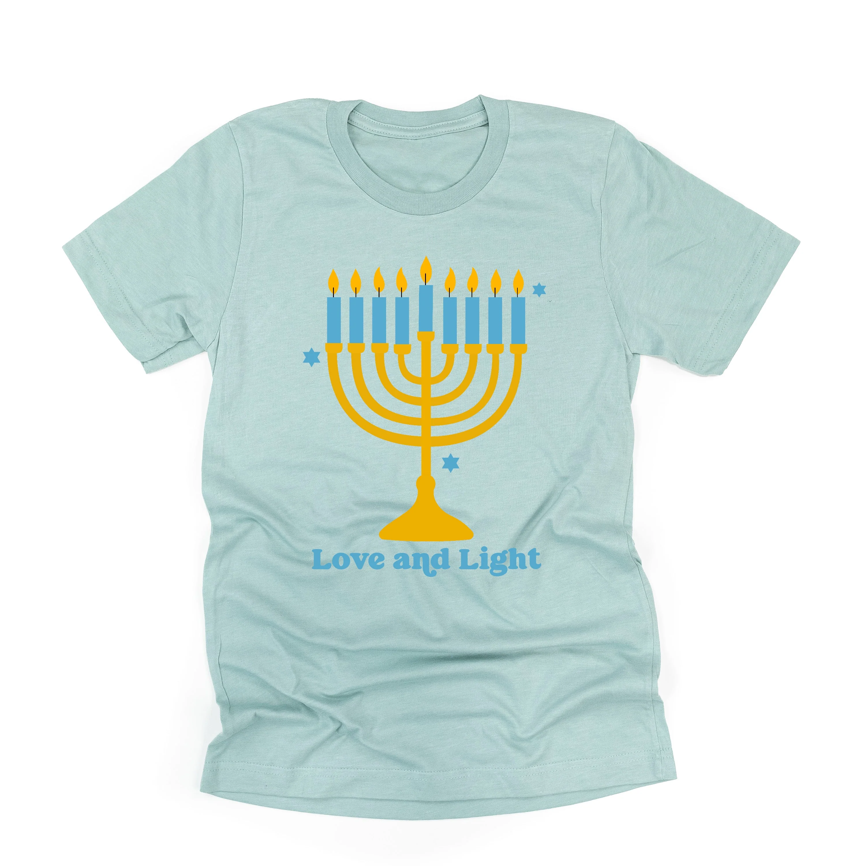 Love And Light - Hanukkah - Unisex Tee - Image 2