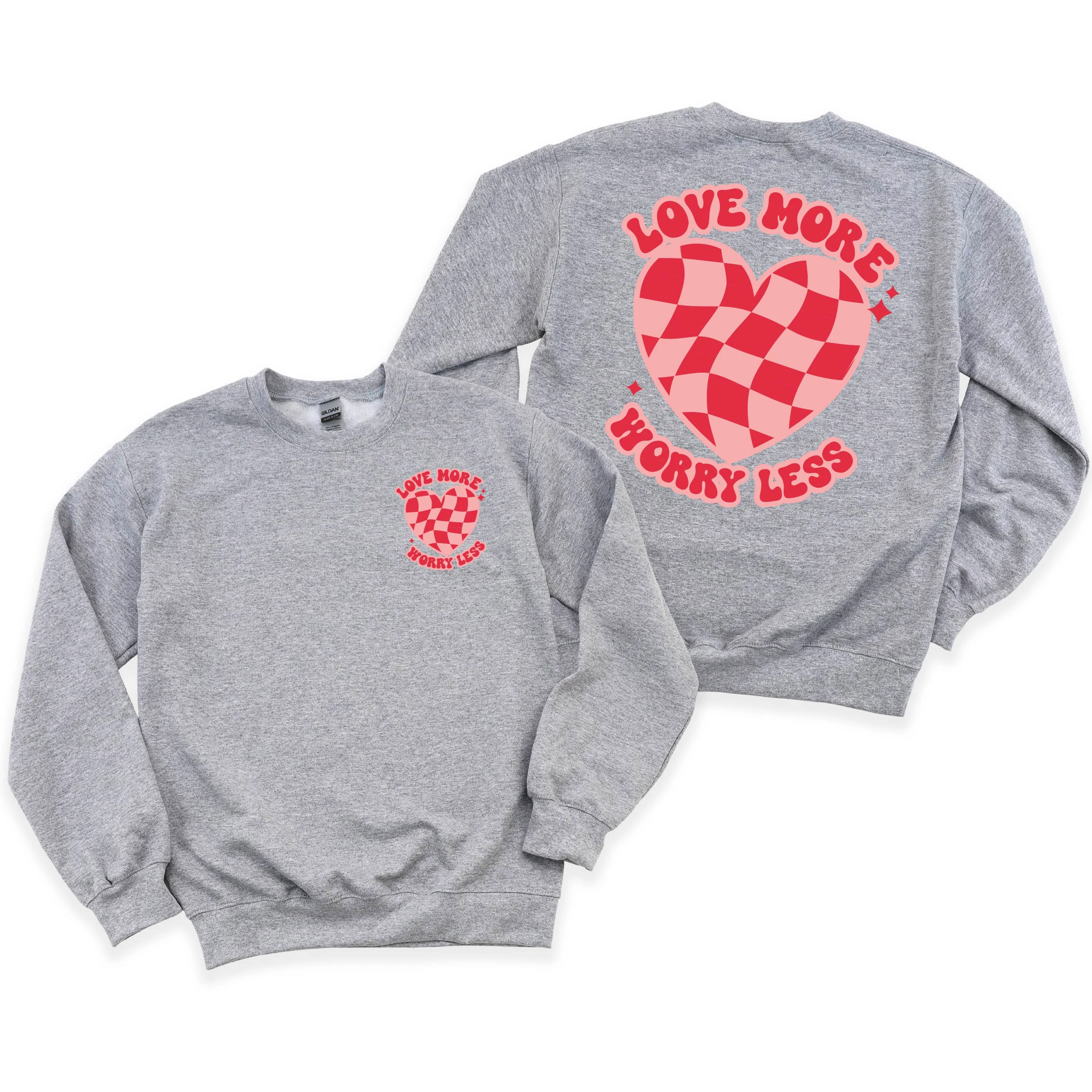 Love More Worry Less - Basic Fleece - Image 2