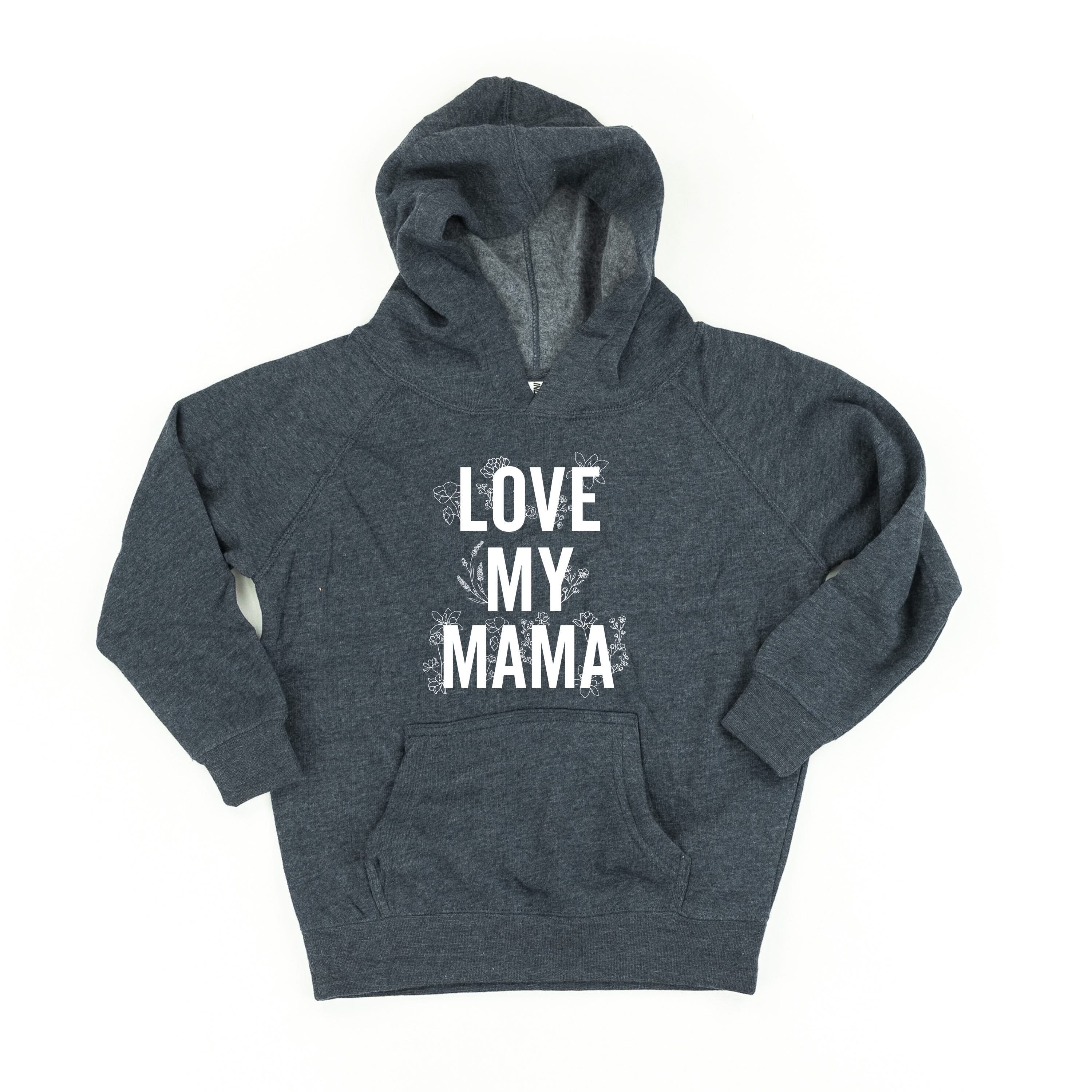 Love My Mama - Floral - Child Hoodie - Image 4