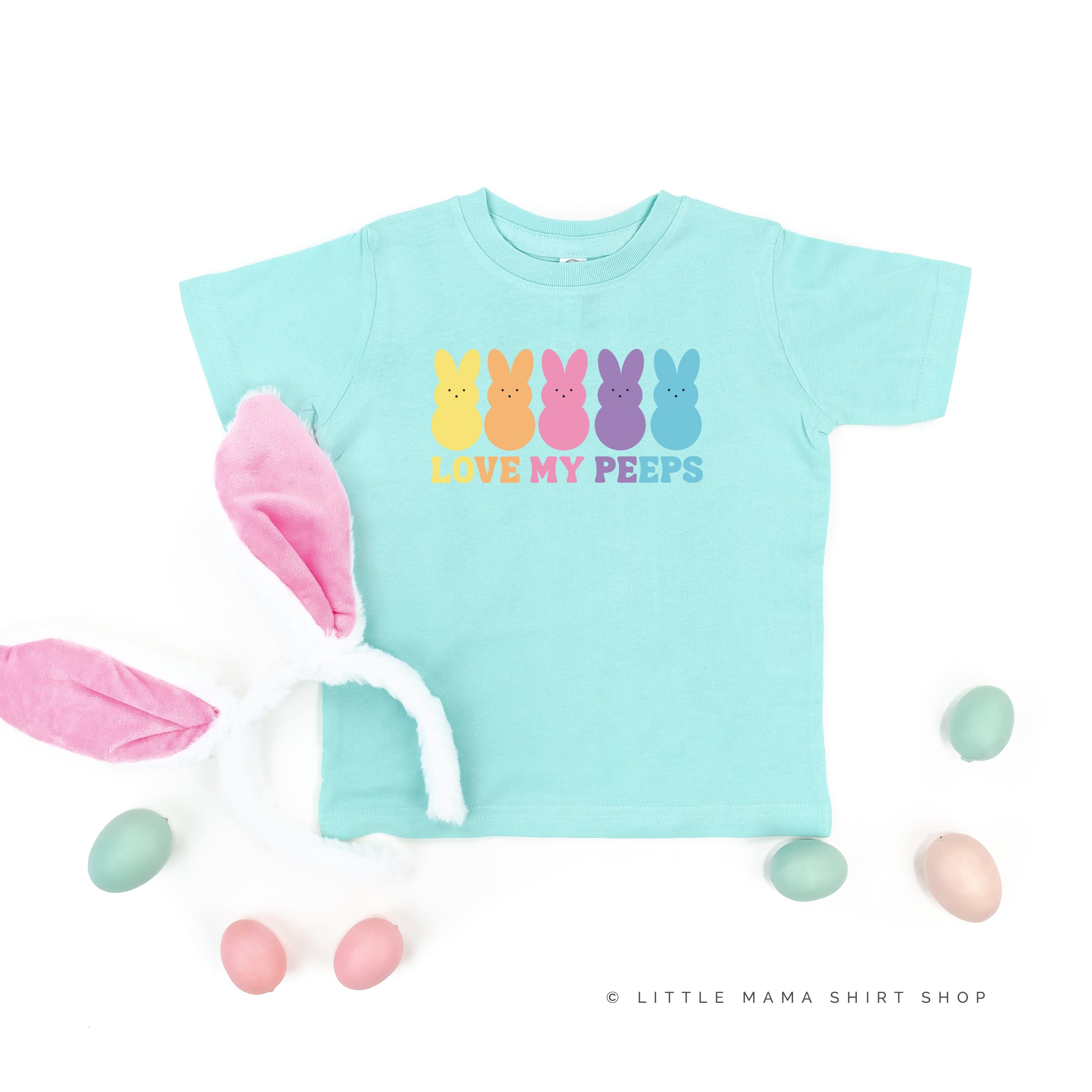 Love My Peeps - Neon - Child Tee - Image 3