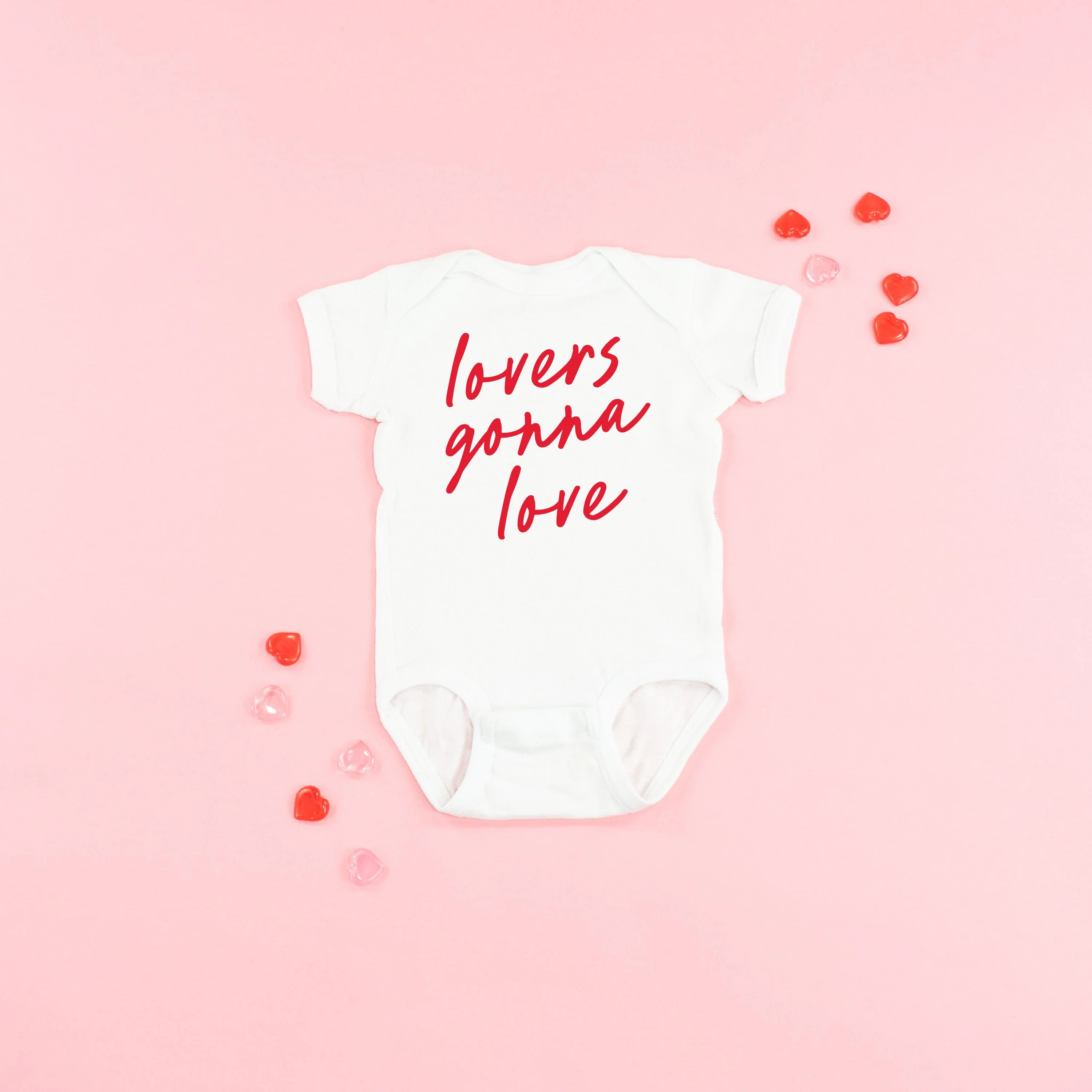 Lovers Gonna Love - Cursive - Child Tee - Image 5