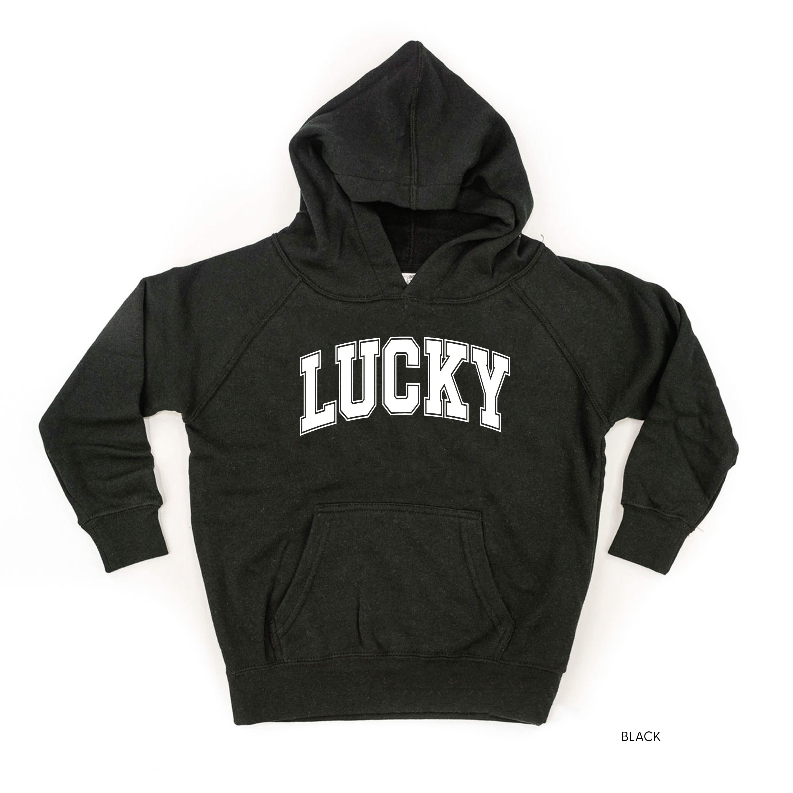 Lucky - Varsity Outline - Child Hoodie - Image 3
