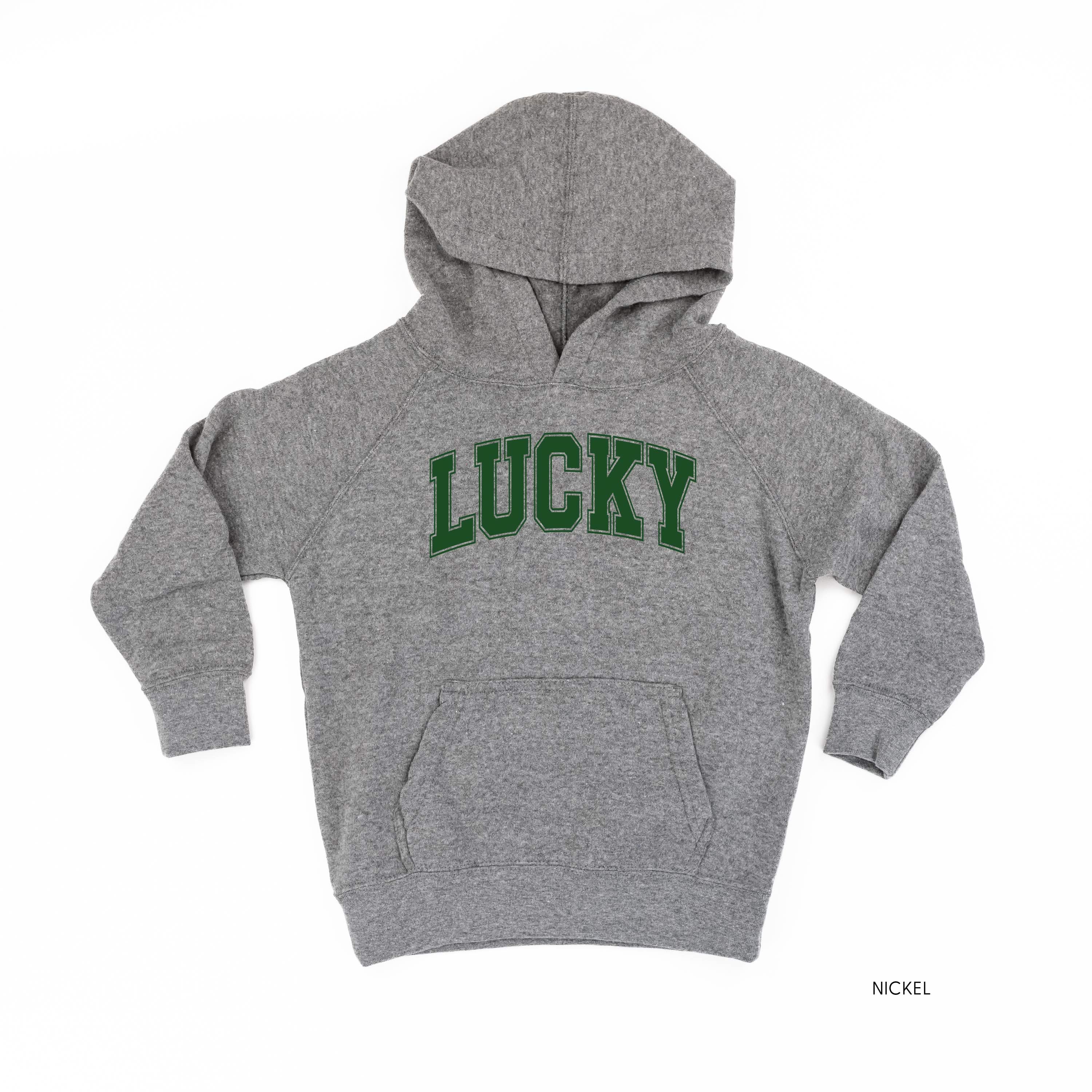 Lucky - Varsity Outline - Child Hoodie - Image 4