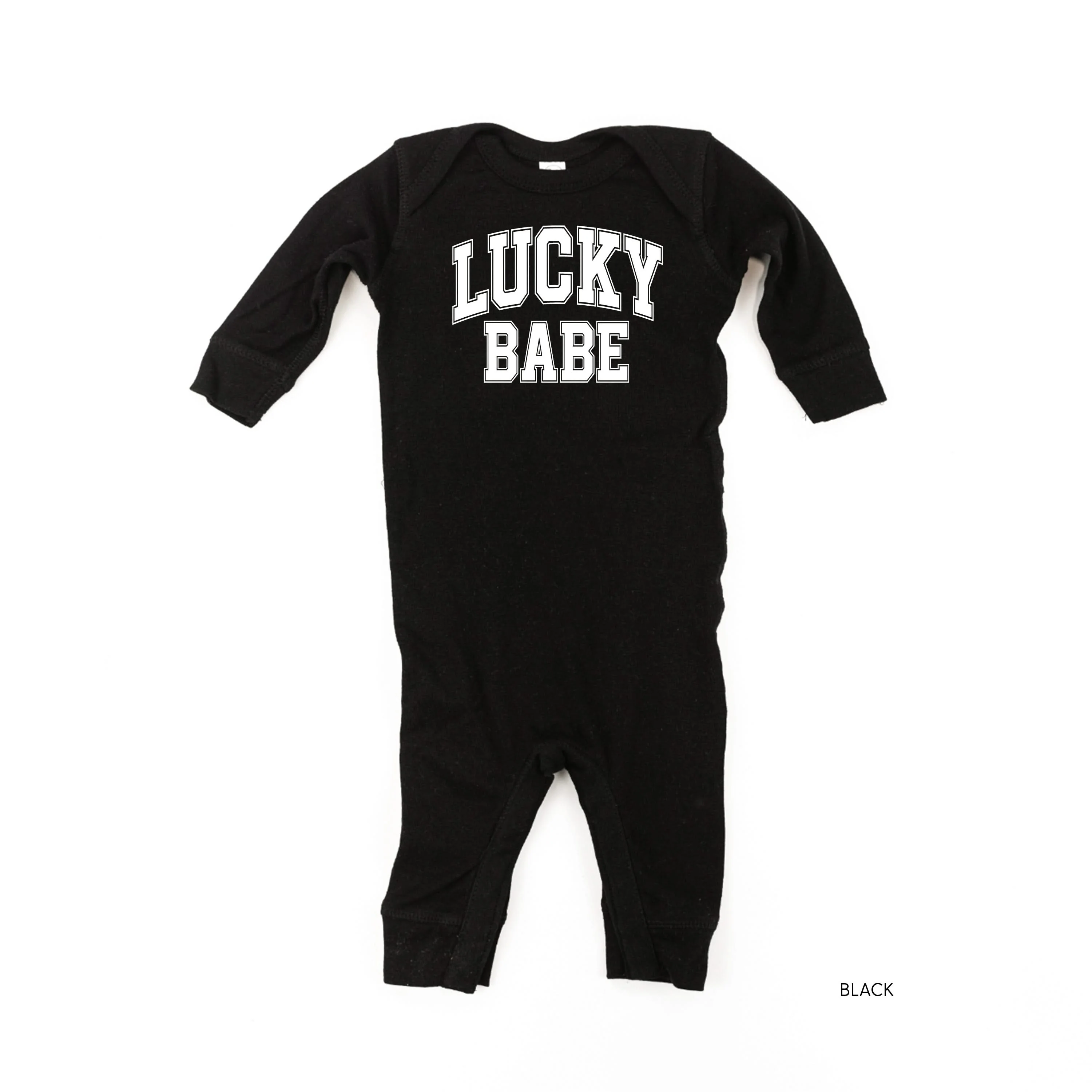 Lucky Babe - Varsity Outline - Baby Sleeper - Image 3