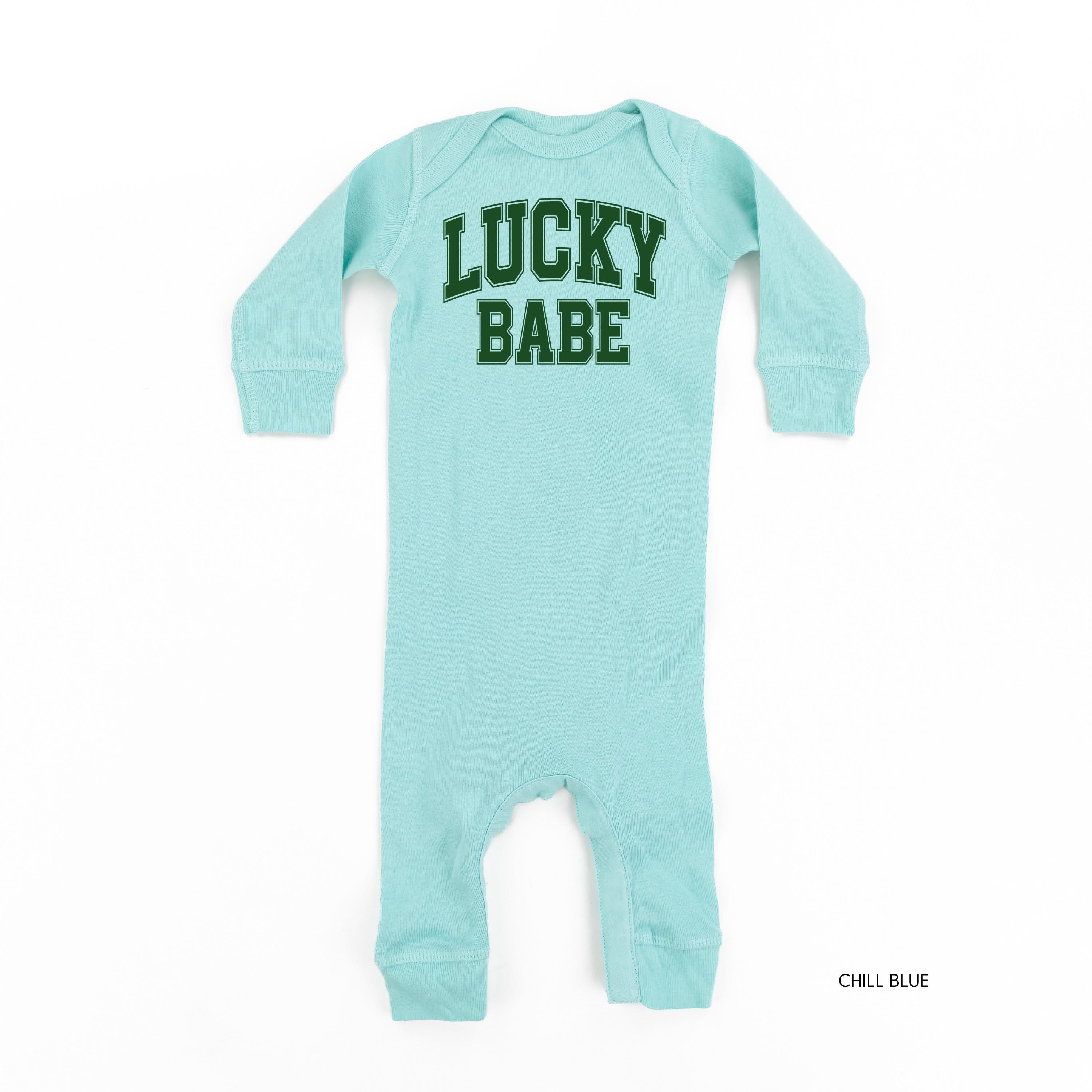 Lucky Babe - Varsity Outline - Baby Sleeper - Image 5