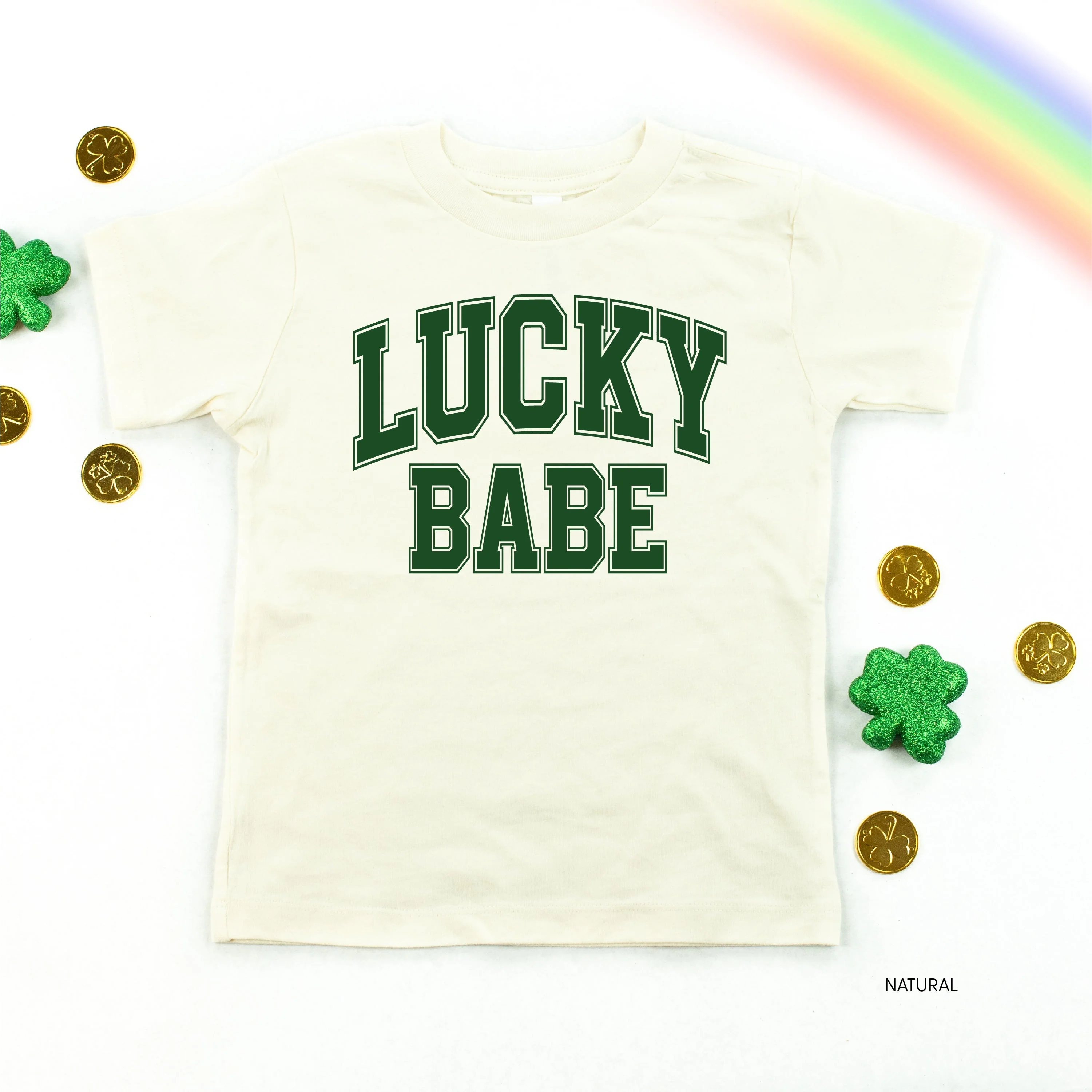 Lucky Babe - Varsity Outline - Child Tee - Image 2