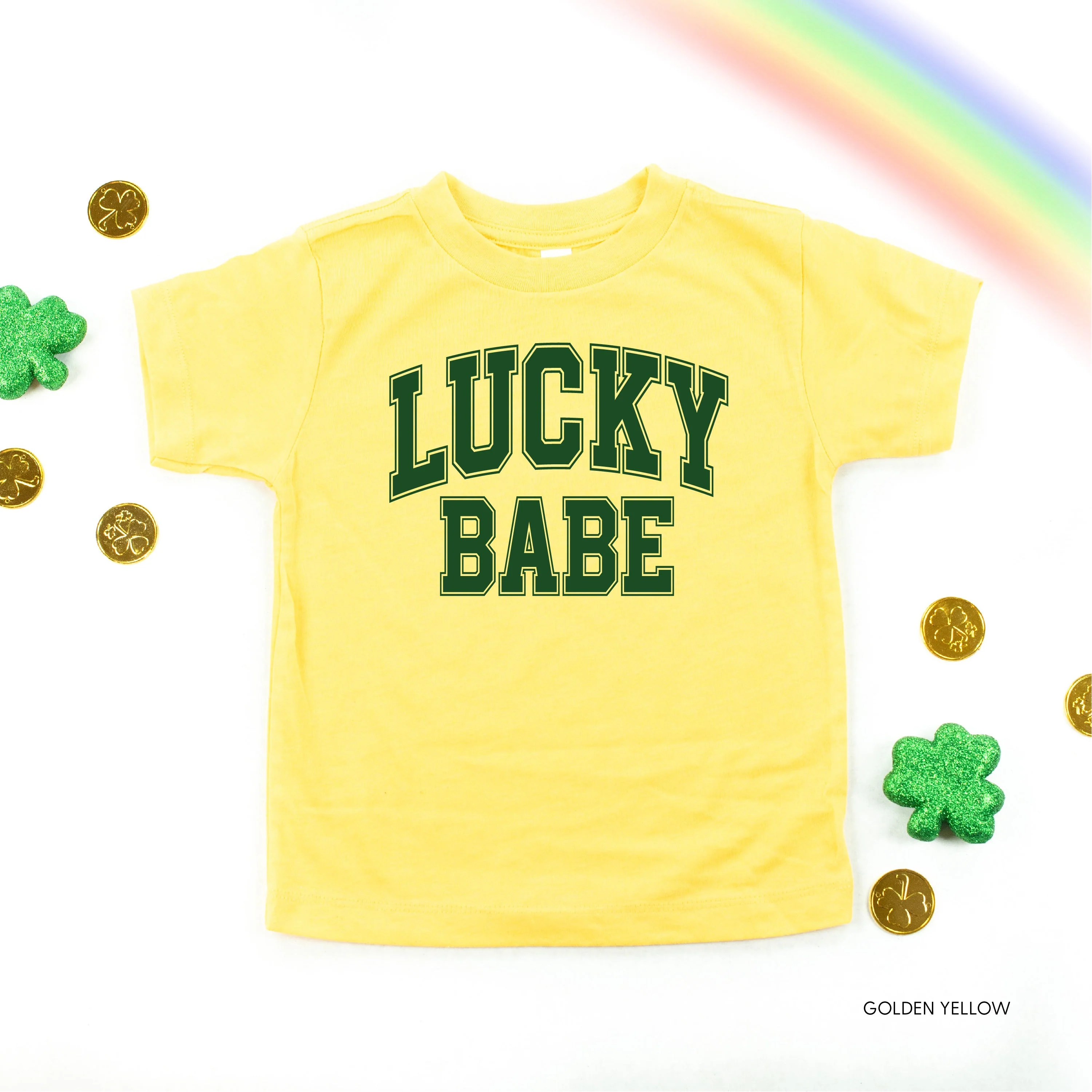 Lucky Babe - Varsity Outline - Child Tee - Image 4