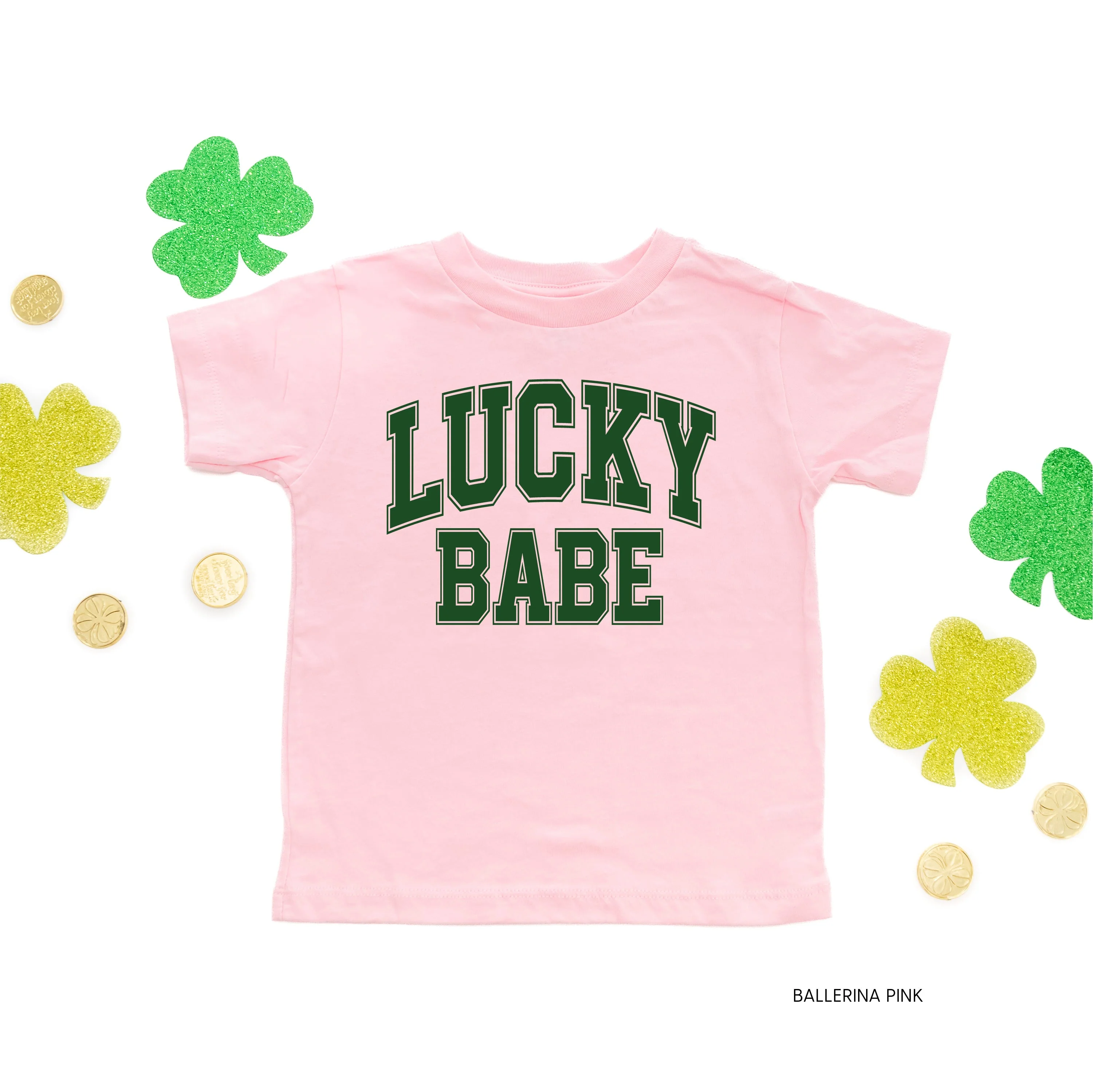 Lucky Babe - Varsity Outline - Child Tee - Image 5
