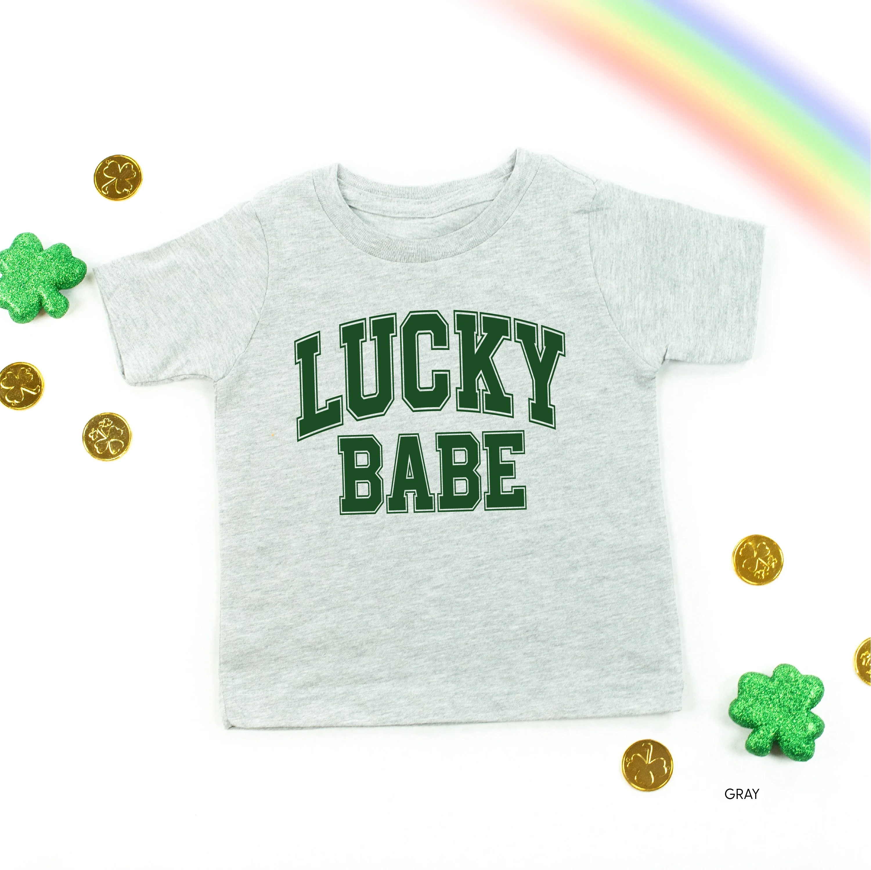 Lucky Babe - Varsity Outline - Child Tee - Image 8