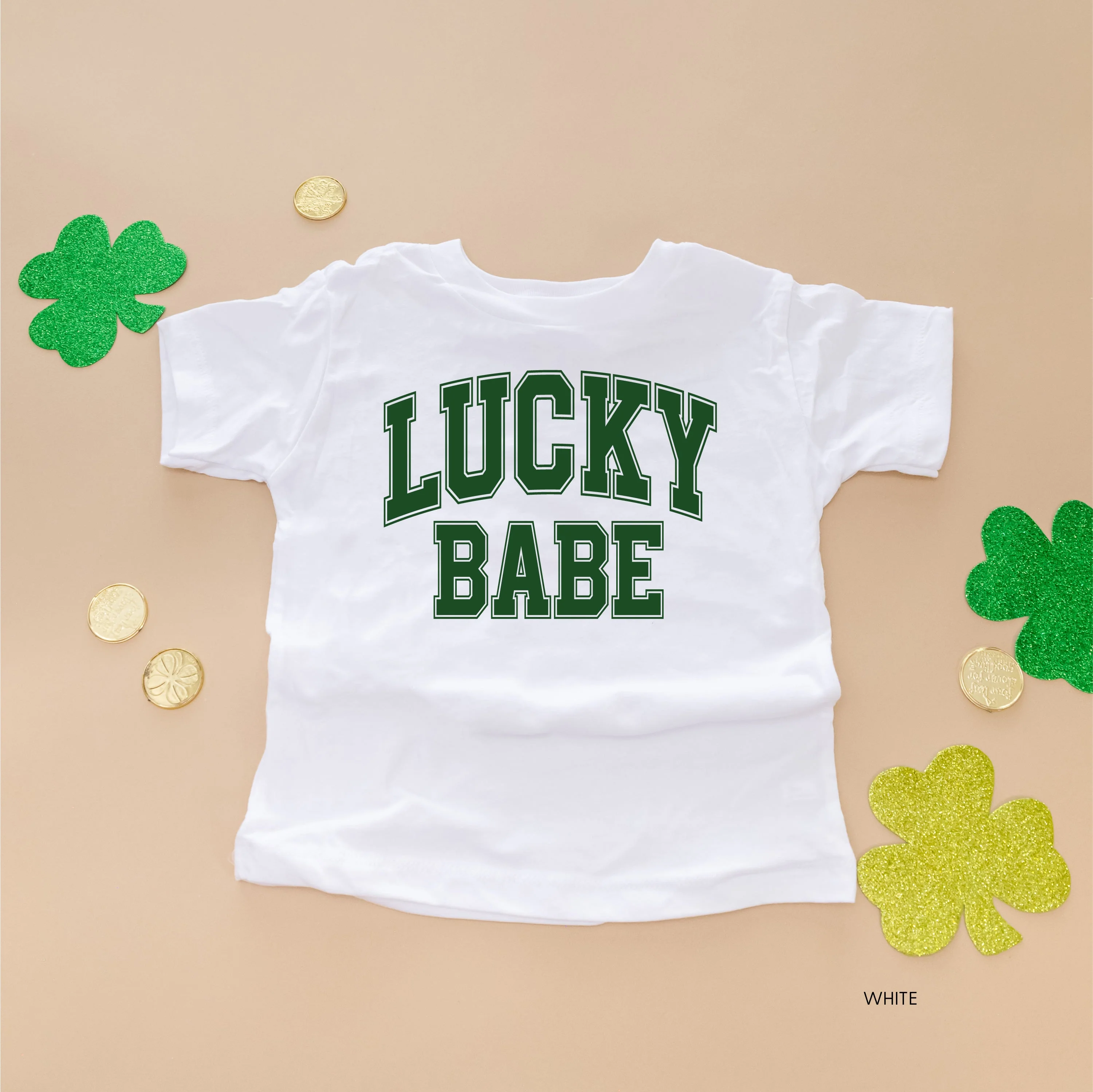 Lucky Babe - Varsity Outline - Child Tee - Image 9
