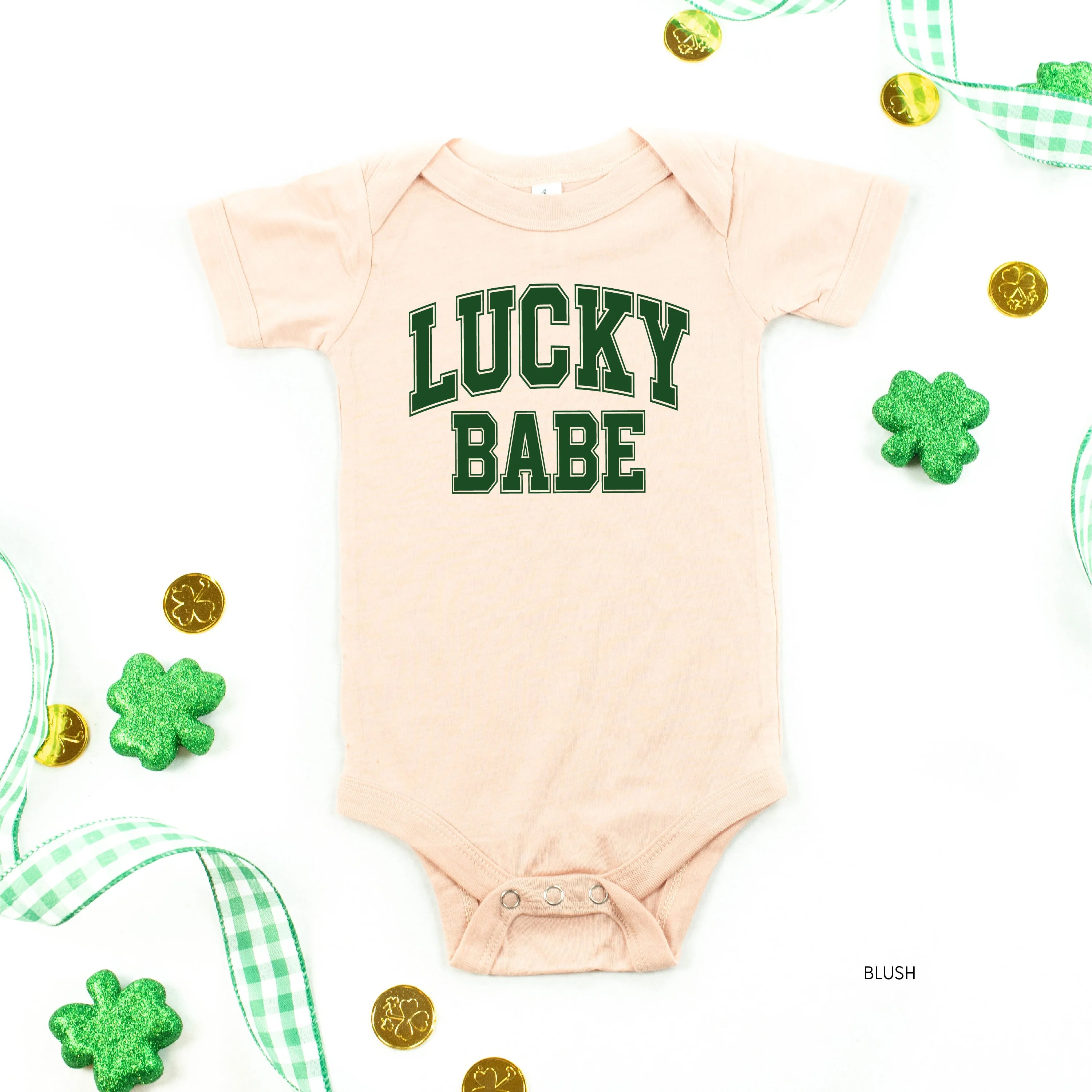 Lucky Babe - Varsity Outline - Infant Bodysuit/Tee - Image 2