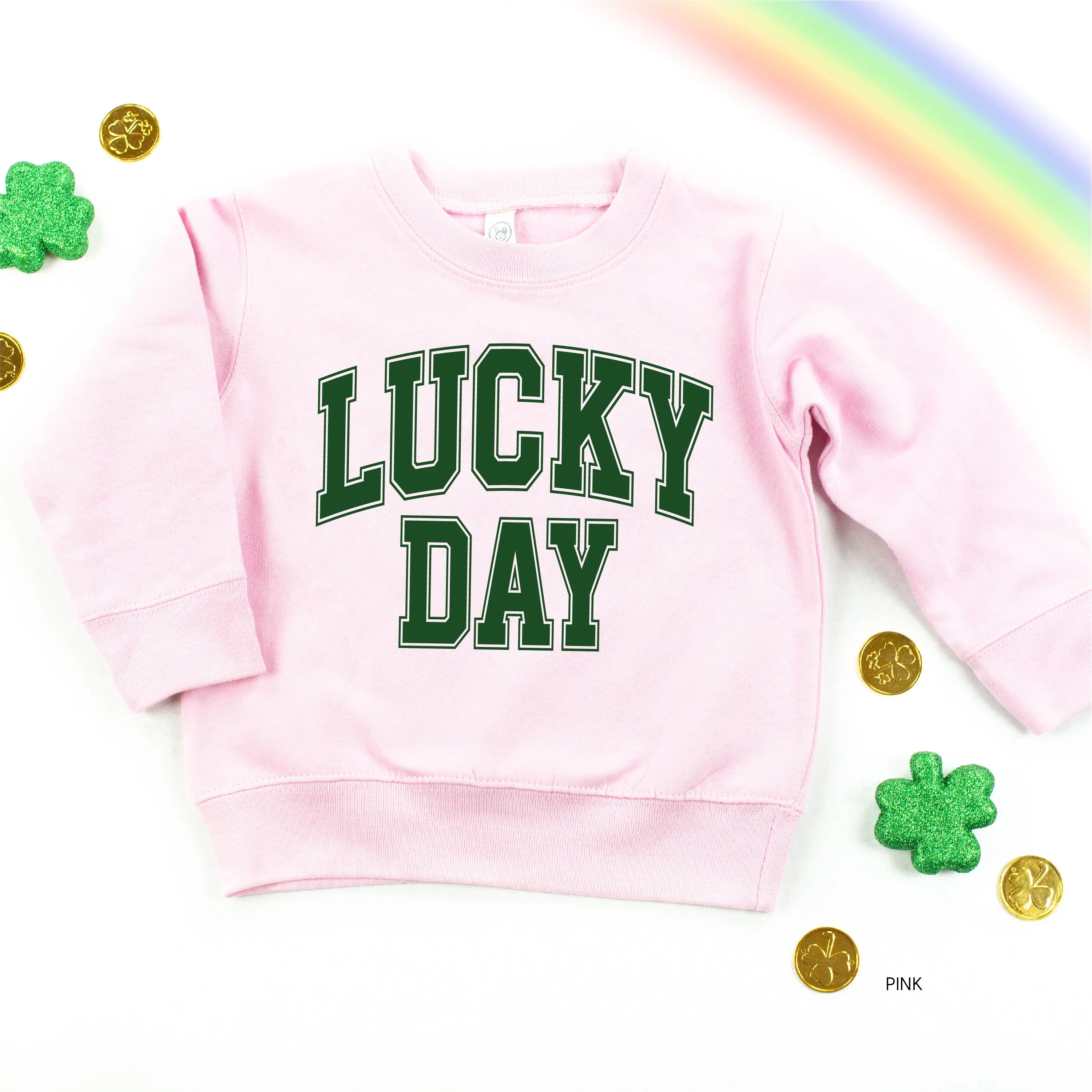 Lucky Day - Varsity Outline - Child Sweater - Image 3